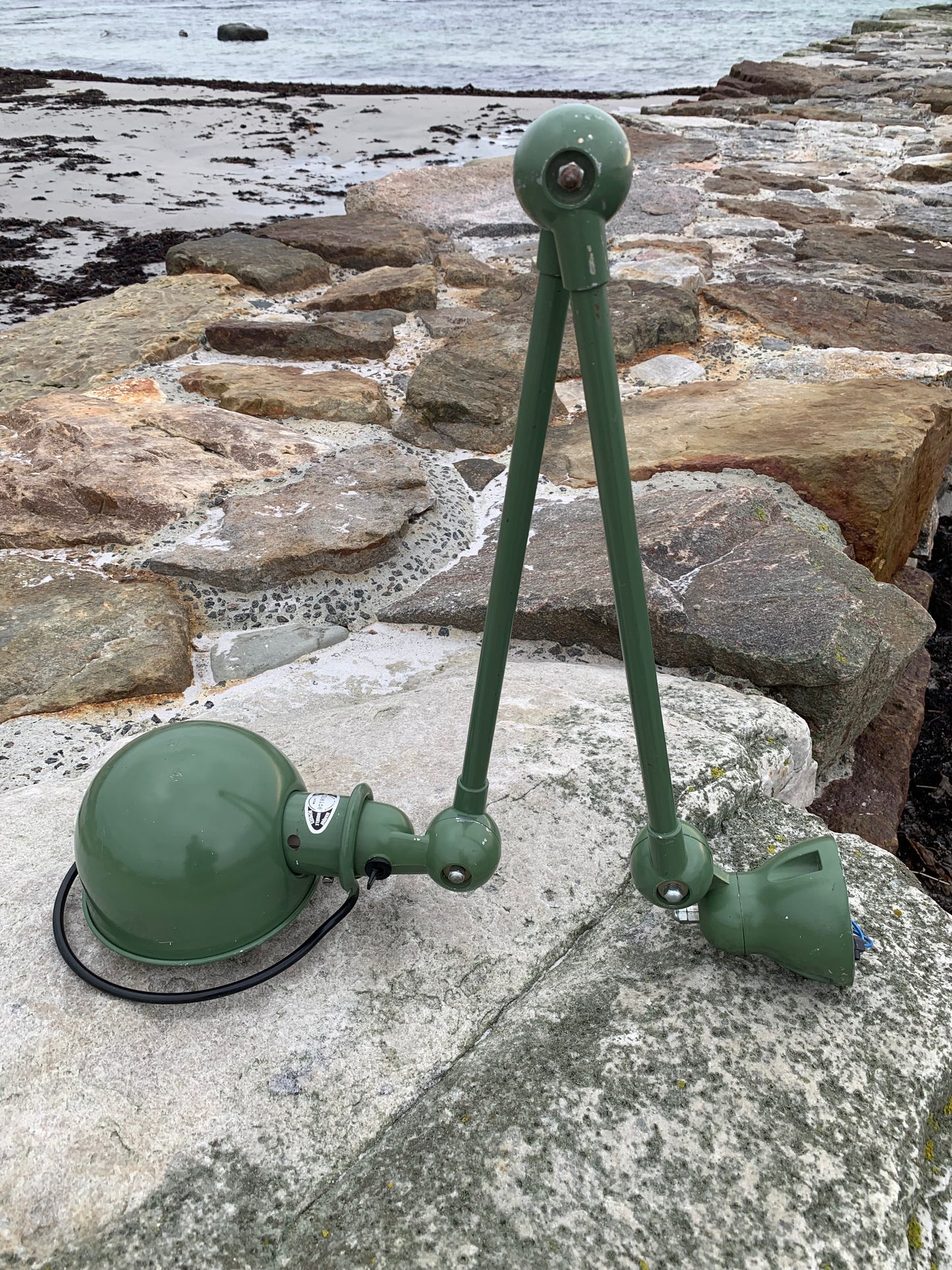 Jieldé væg/loftlampe med to arme - Grøn