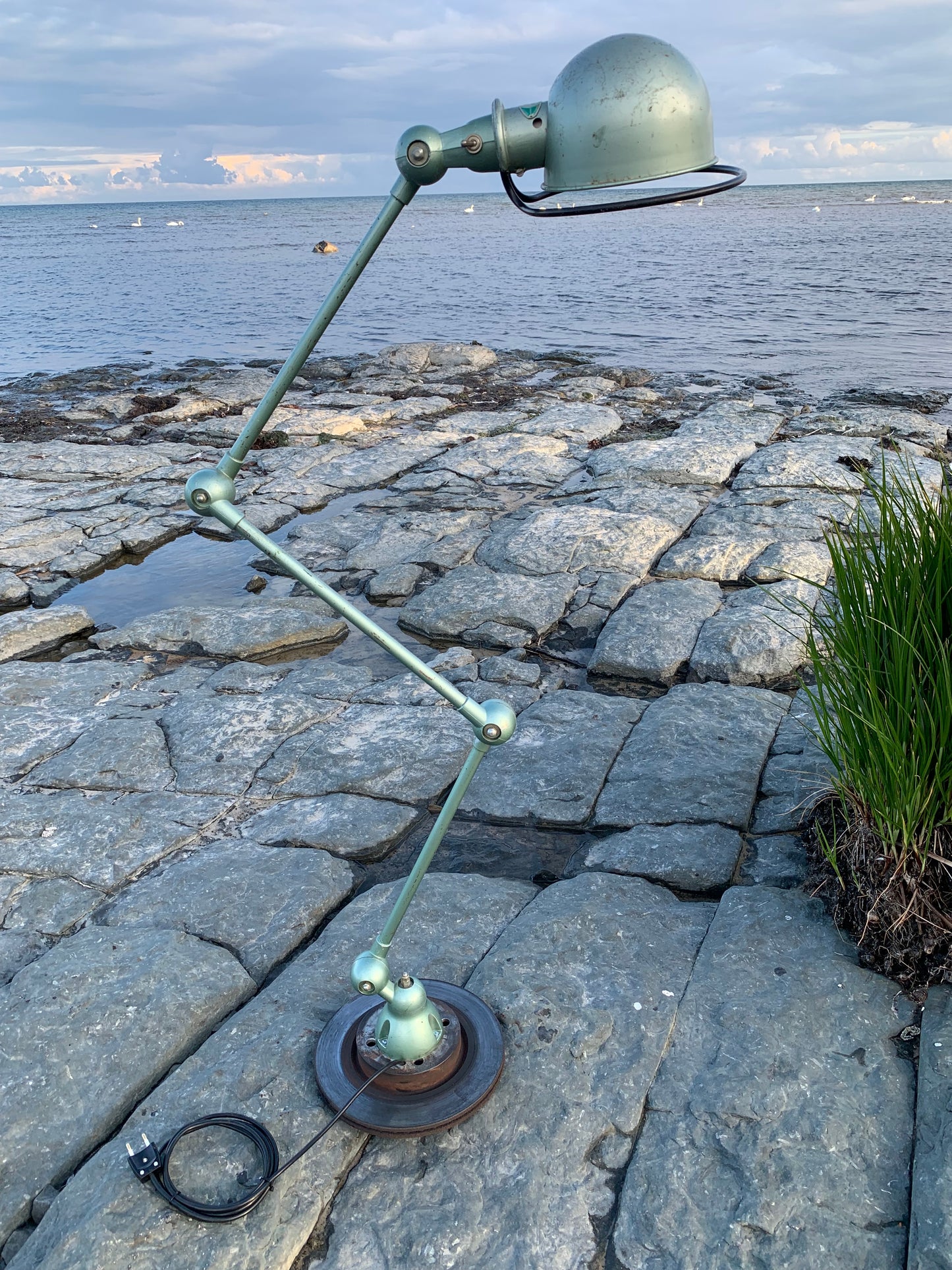 Jieldé bord/væg/loft lampe - 3 arme (grøn)