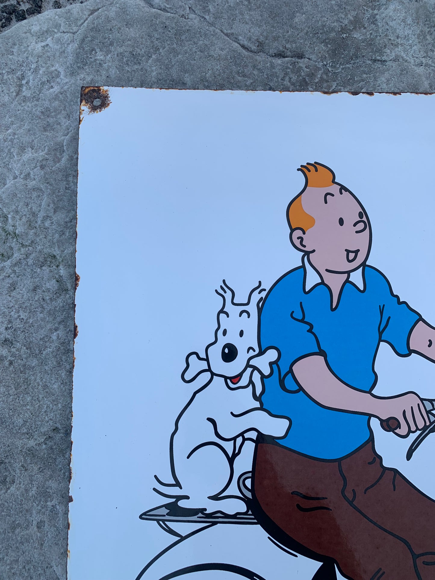 Tintin og Vespa skilt