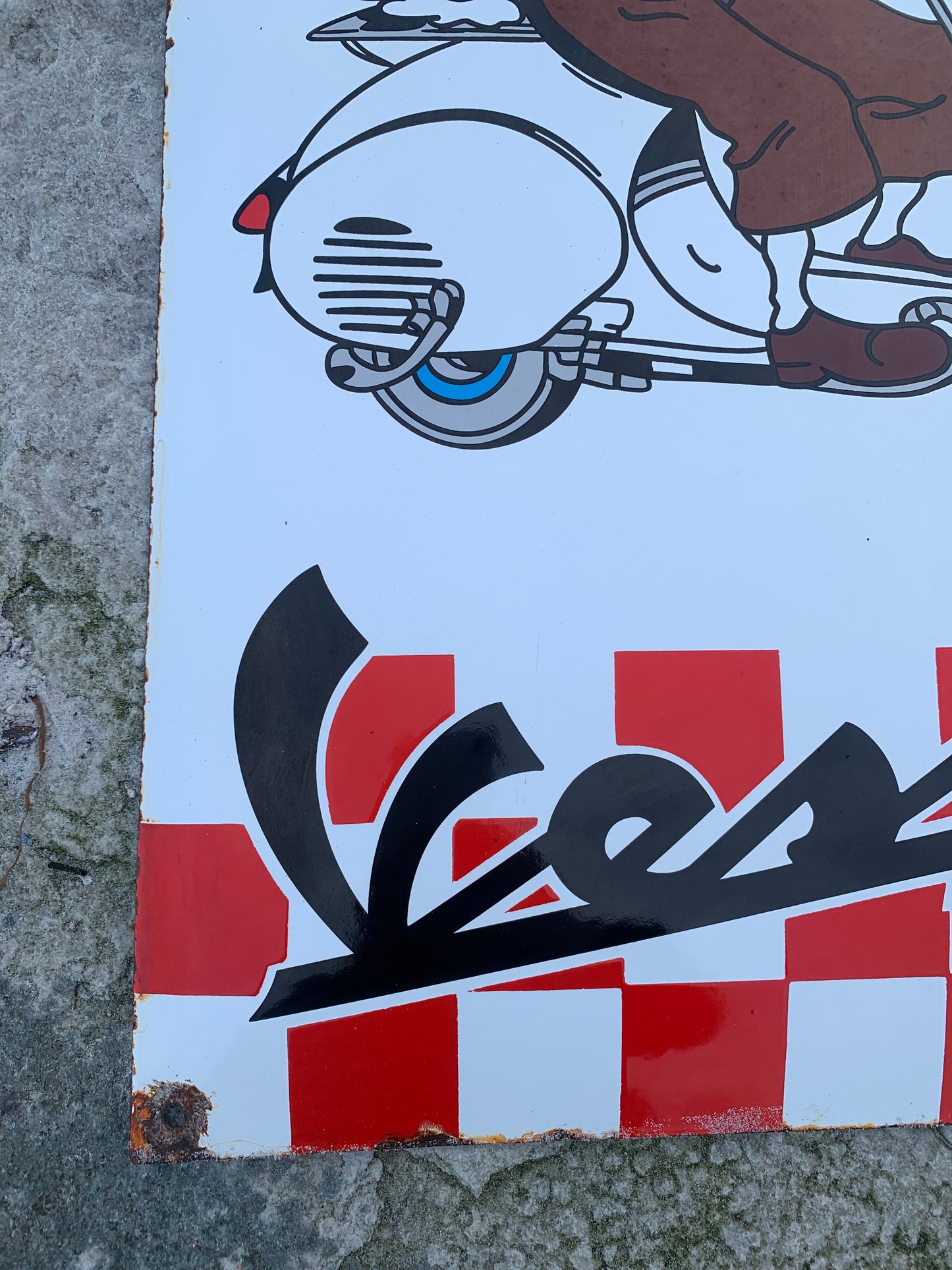 Tintin og Vespa skilt