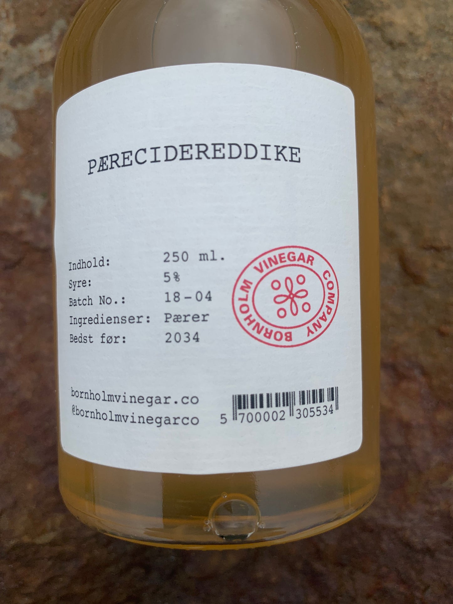 BORNHOLM VINEGAR COMPANY - PÆRECIDEREDDIKE 250 ml.