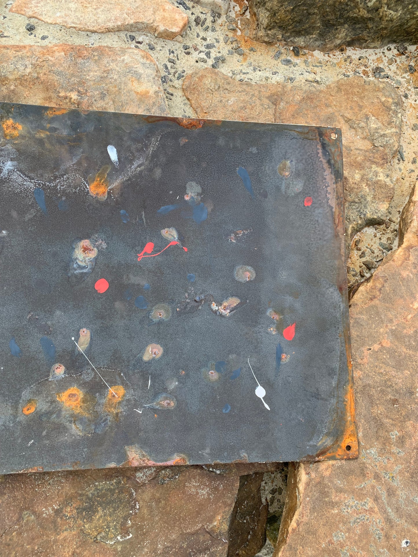 Emaljeskilt med Kaptajn Haddock og Esso