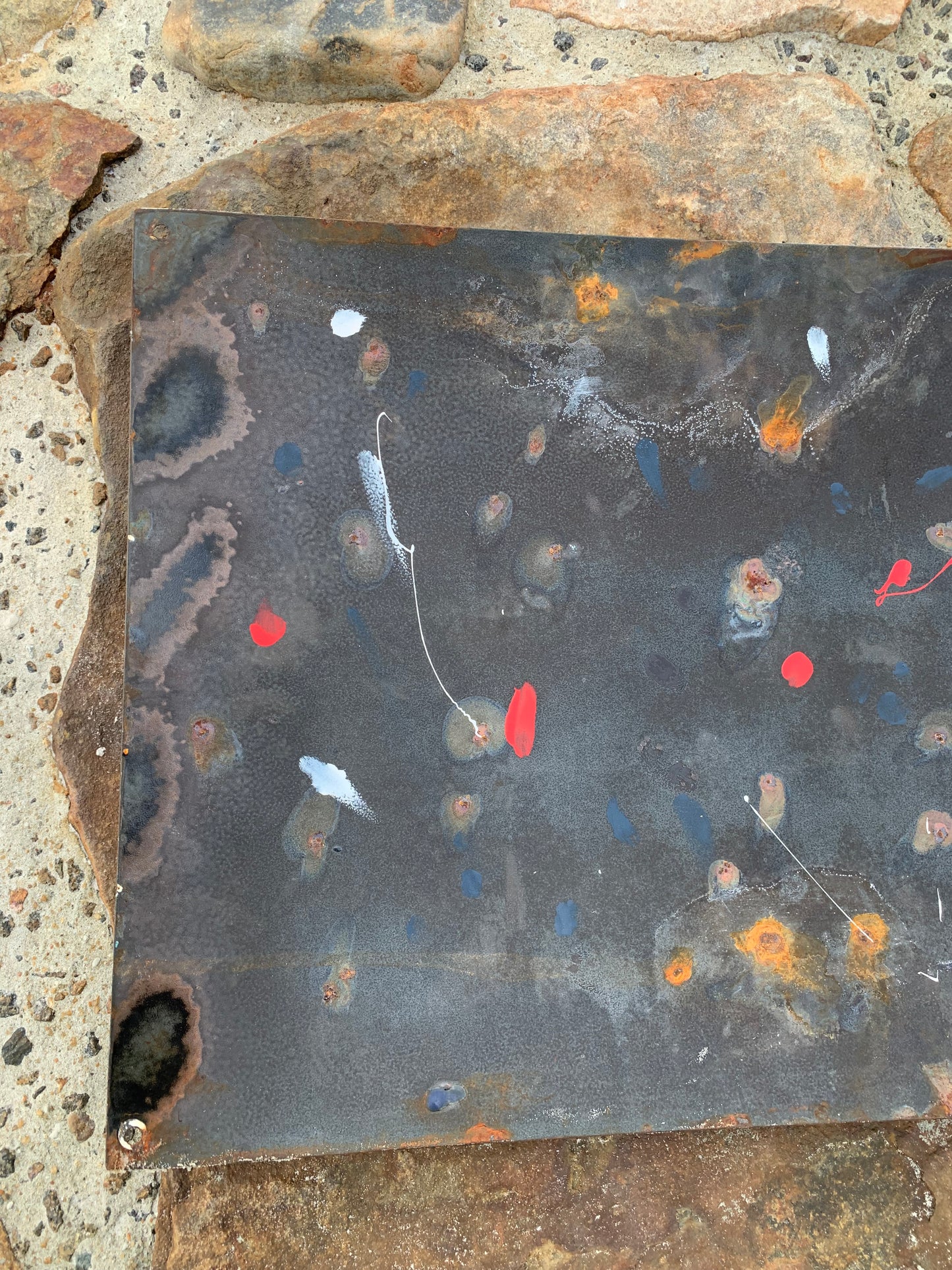 Emaljeskilt med Kaptajn Haddock og Esso