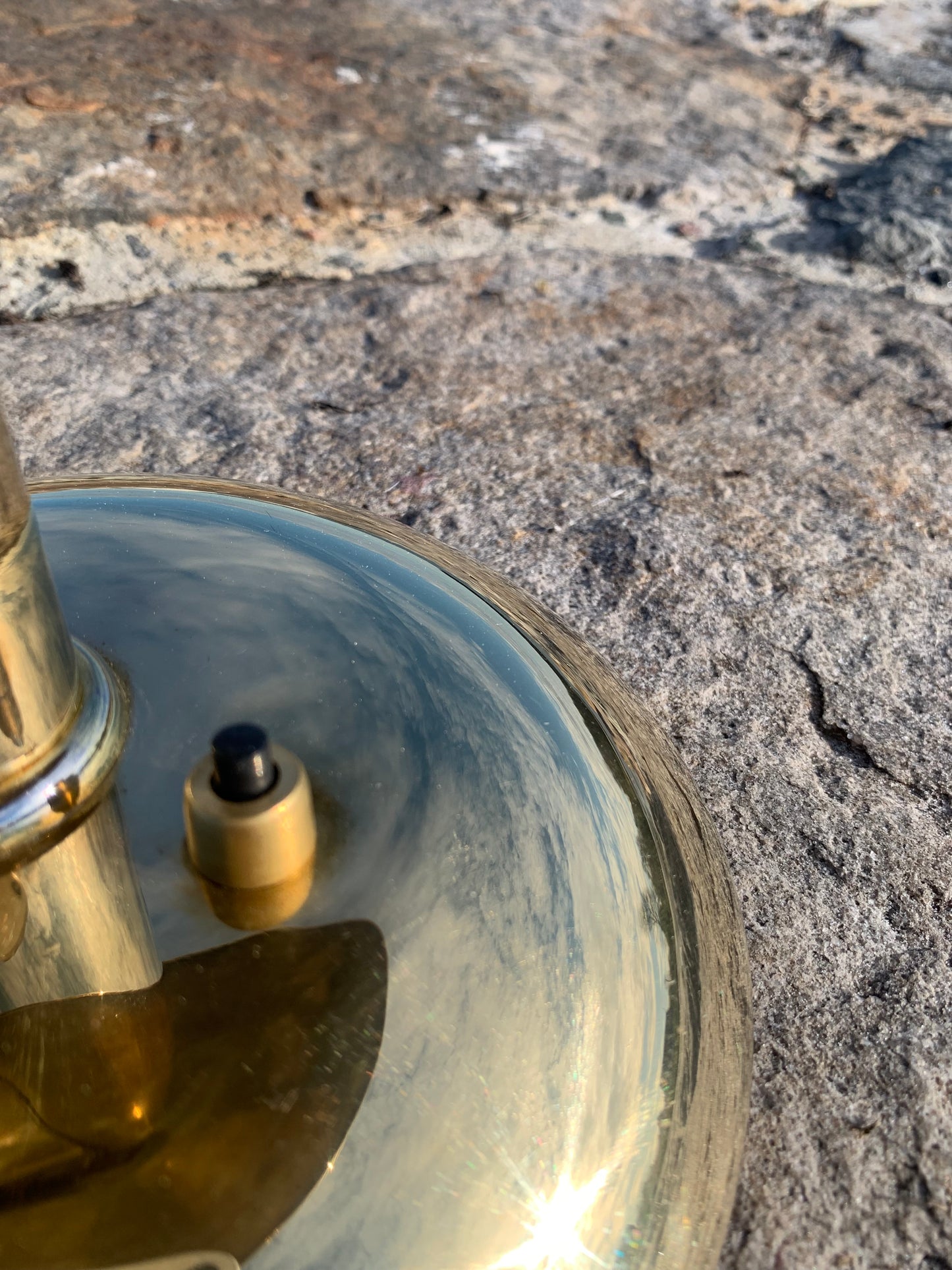 Egon Hildebrand messing lampe med svingarm