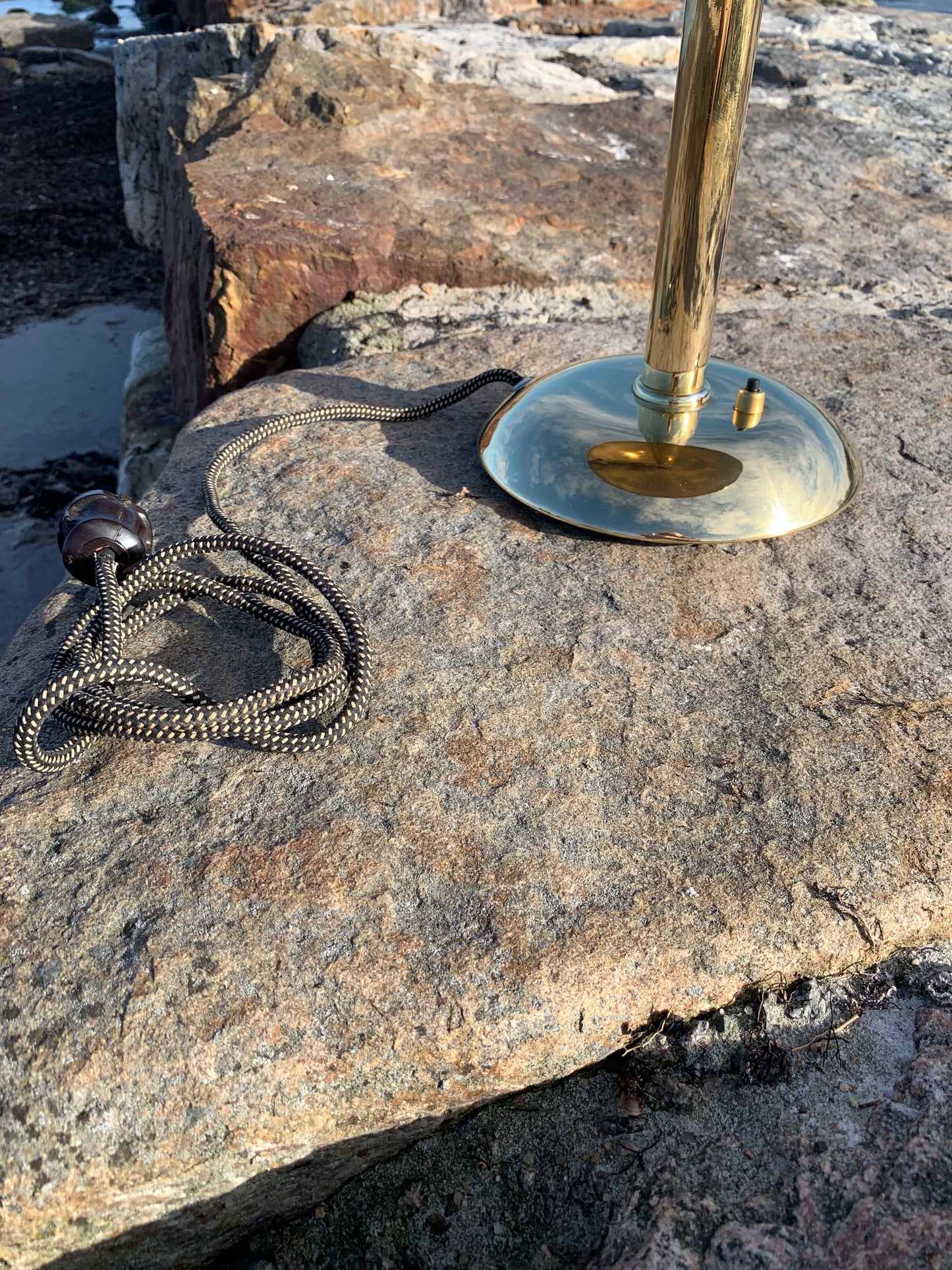 Egon Hildebrand messing lampe med svingarm