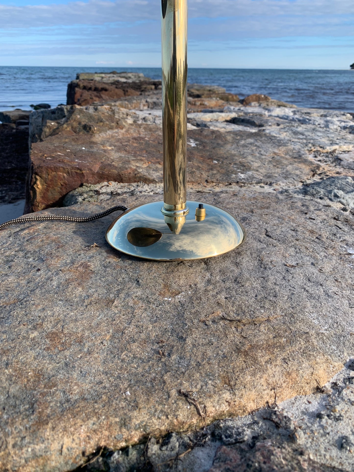 Egon Hildebrand messing lampe med svingarm