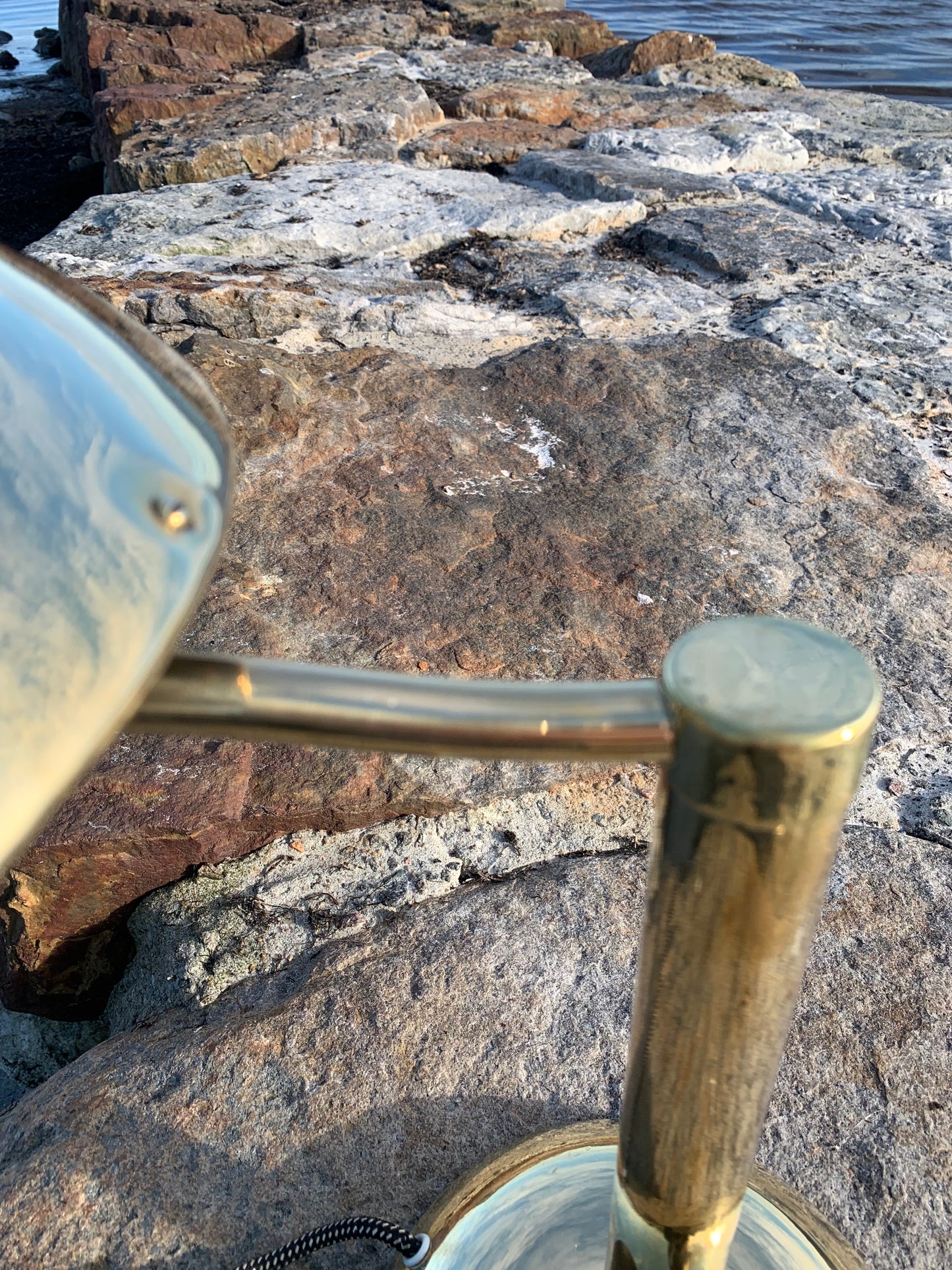 Egon Hildebrand messing lampe med svingarm
