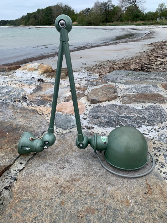 Jieldé væg/loft lampe med 2 arme - Grøn