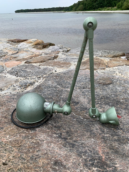 Jieldé væg/loftlampe med 2 arme - Grøn