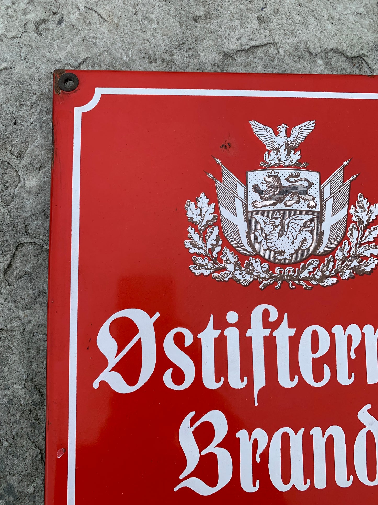 Emaljeskilt - Østifternes Brandforsikring