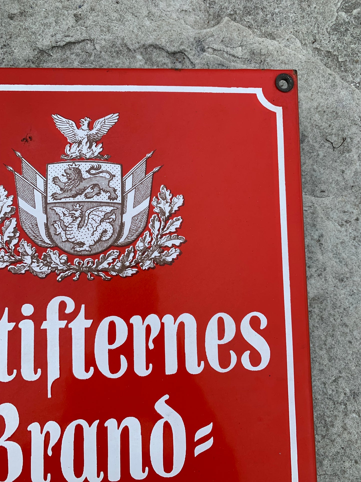 Emaljeskilt - Østifternes Brandforsikring