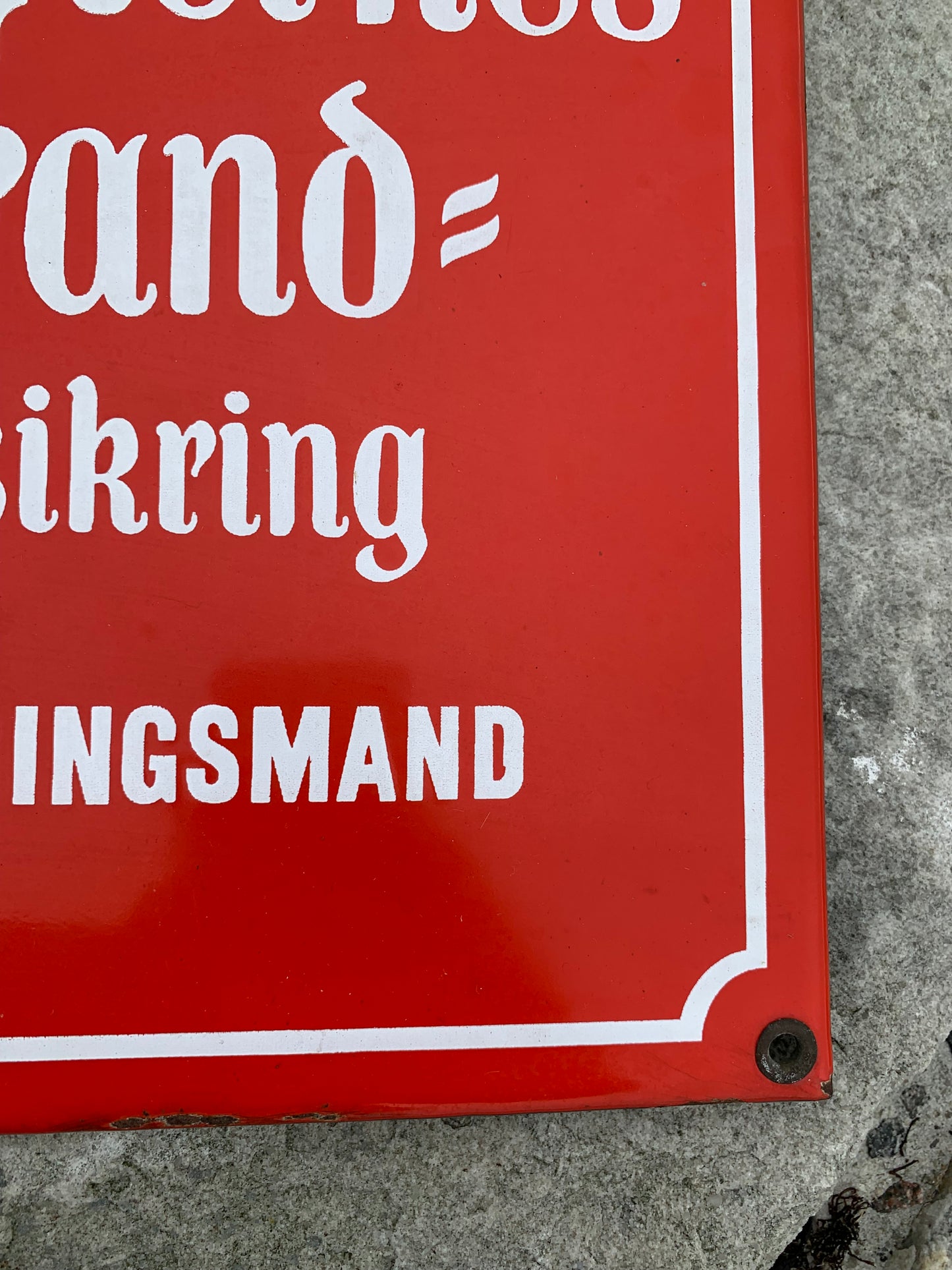Emaljeskilt - Østifternes Brandforsikring