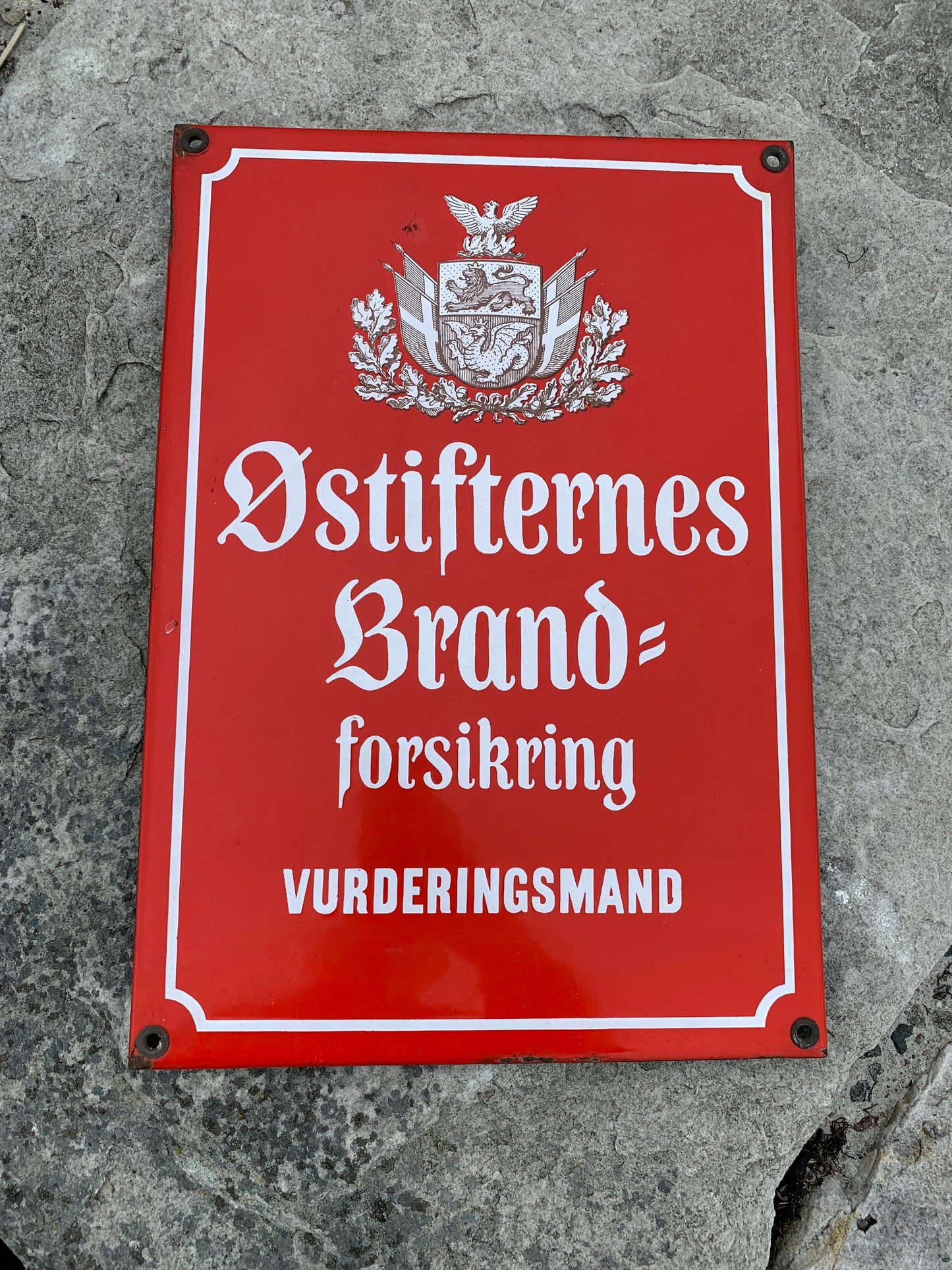 Emaljeskilt - Østifternes Brandforsikring
