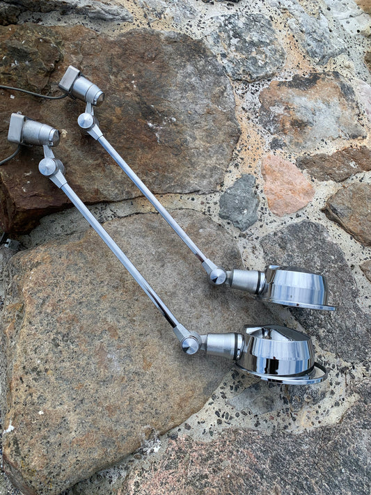 Sjælden Jieldé væg/loft lampe i Chrome