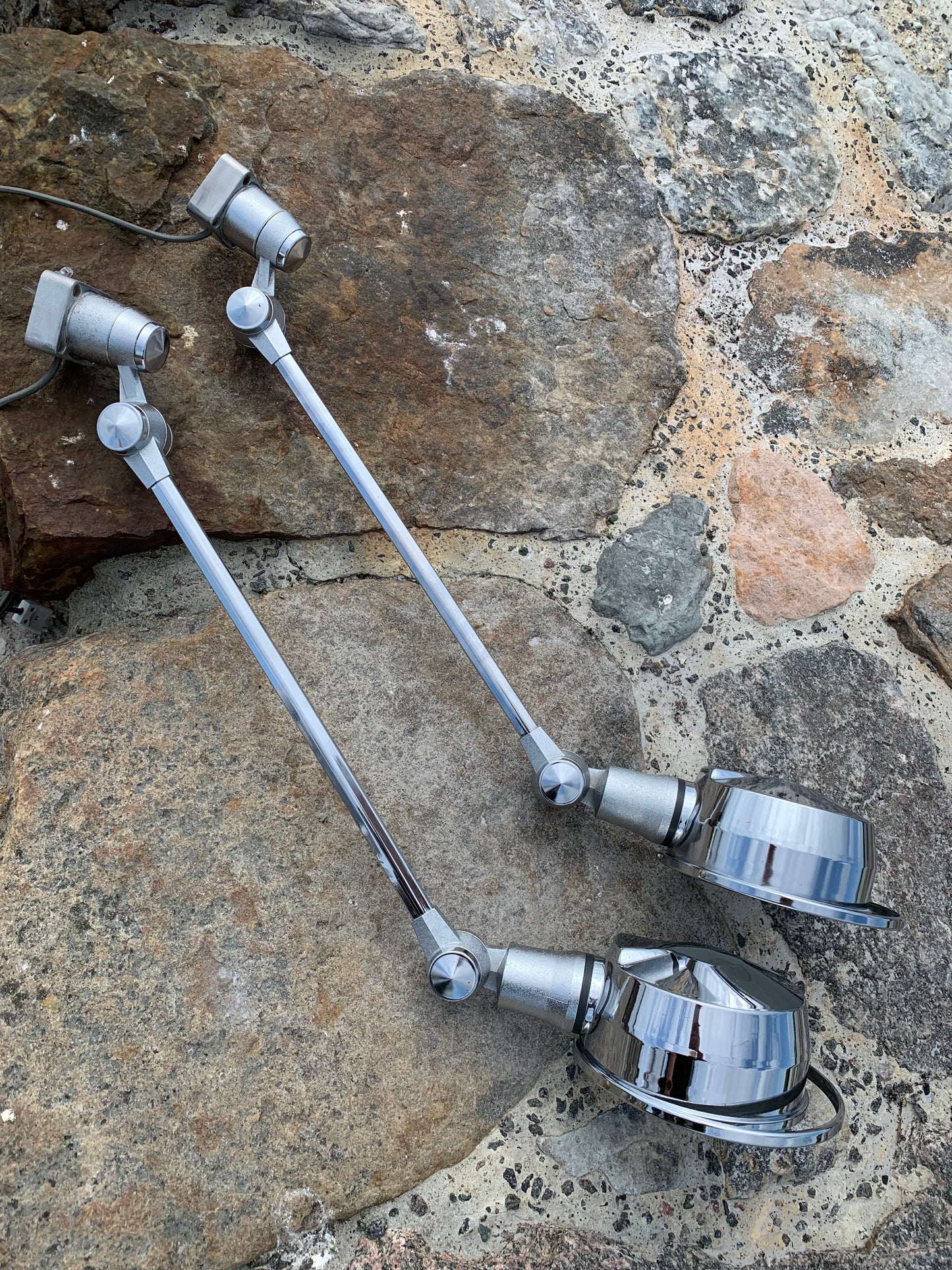 Sjælden Jieldé væg/loft lampe i Chrome