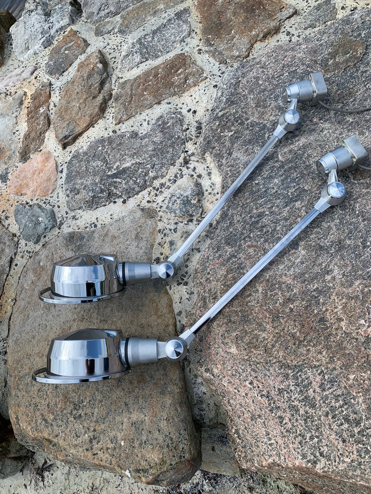 Sjælden Jieldé væg/loft lampe i Chrome