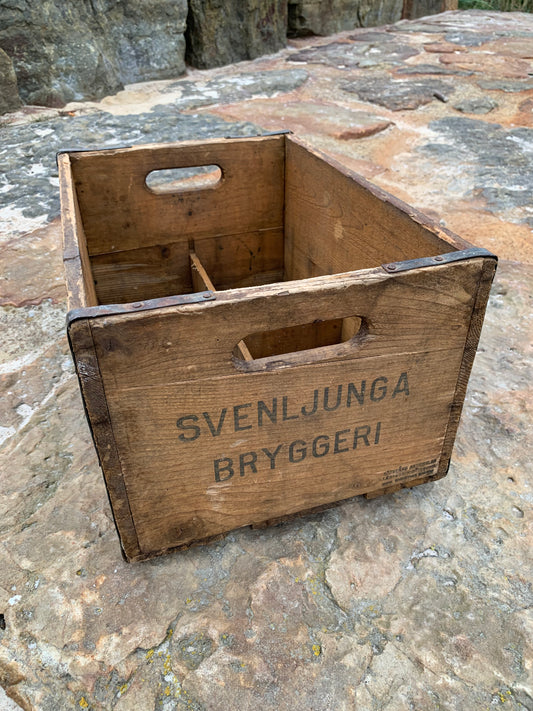 Trækasse fra Svenljunga bryggeri