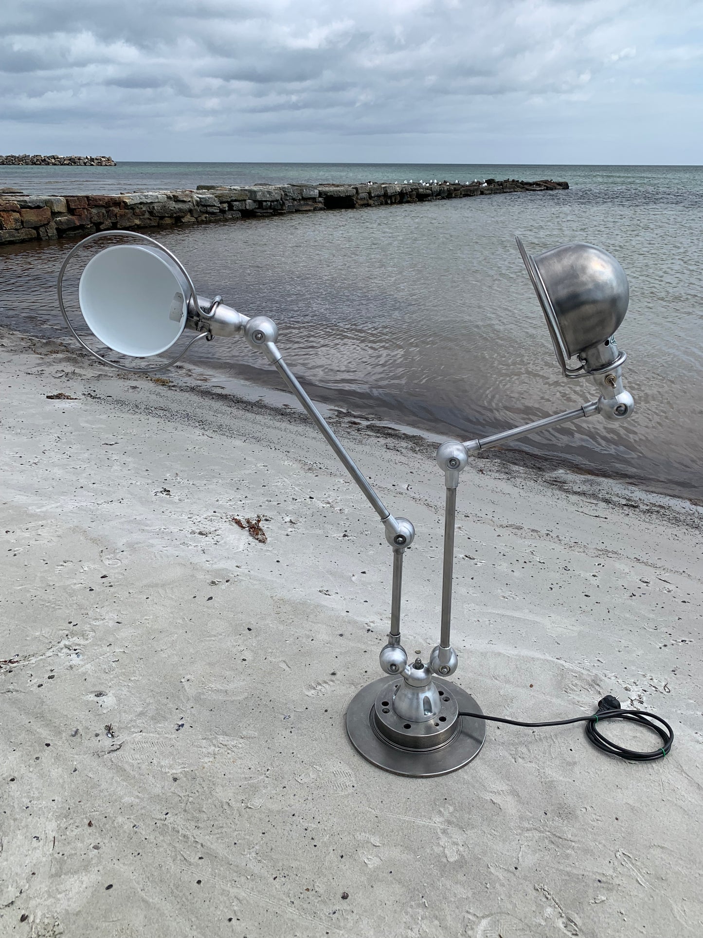 Jieldé bord/væg/loft lampe med dobbelt beslag og 2 x 2 arme