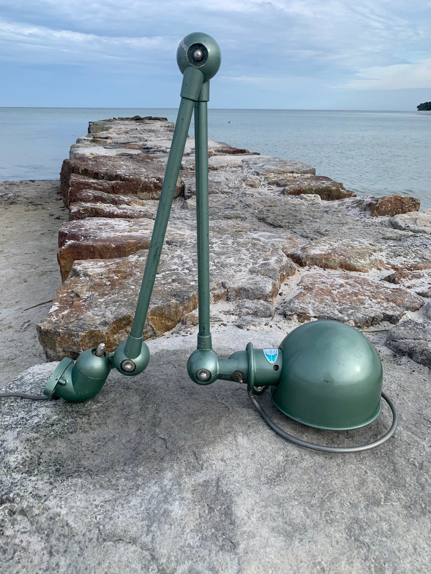 Jieldé væg/loft lampe med to arme - Grøn