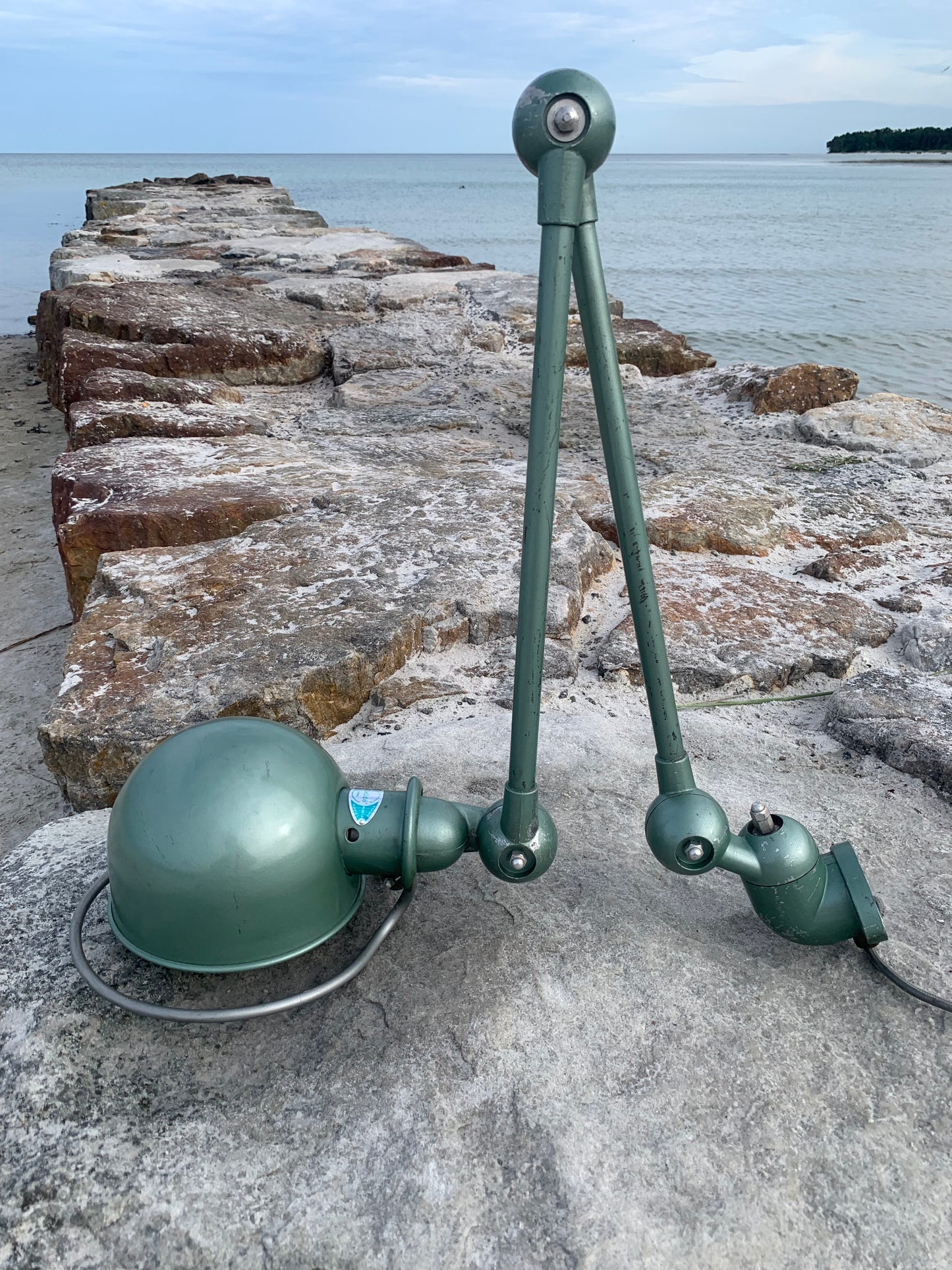 Jieldé væg/loft lampe med to arme - Grøn