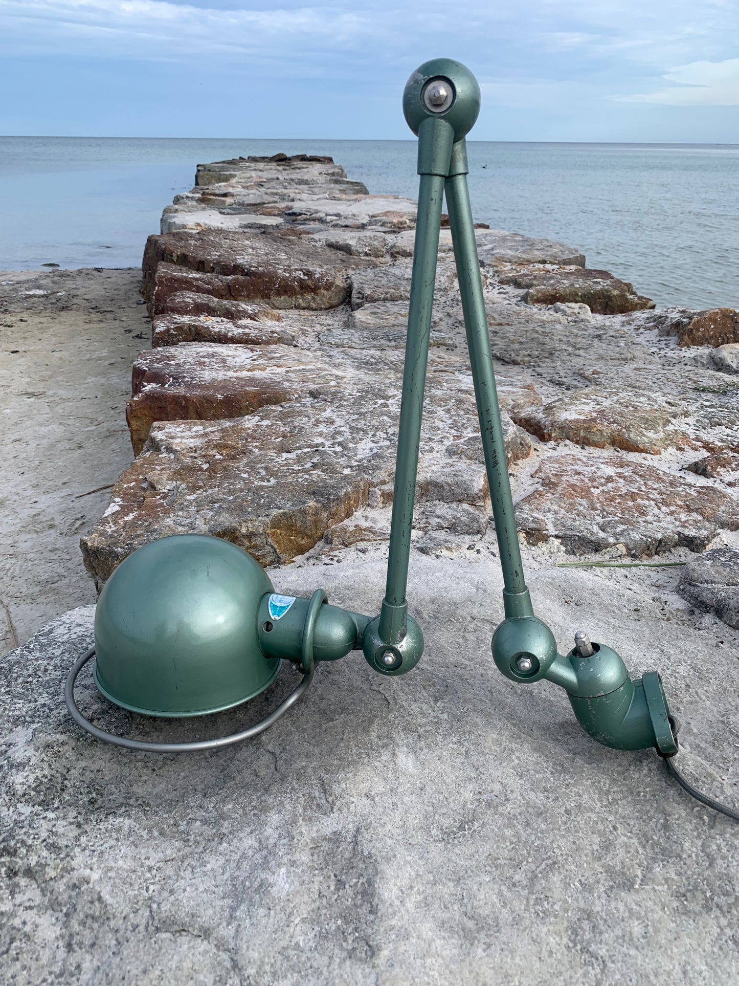 Jieldé væg/loft lampe med to arme - Grøn