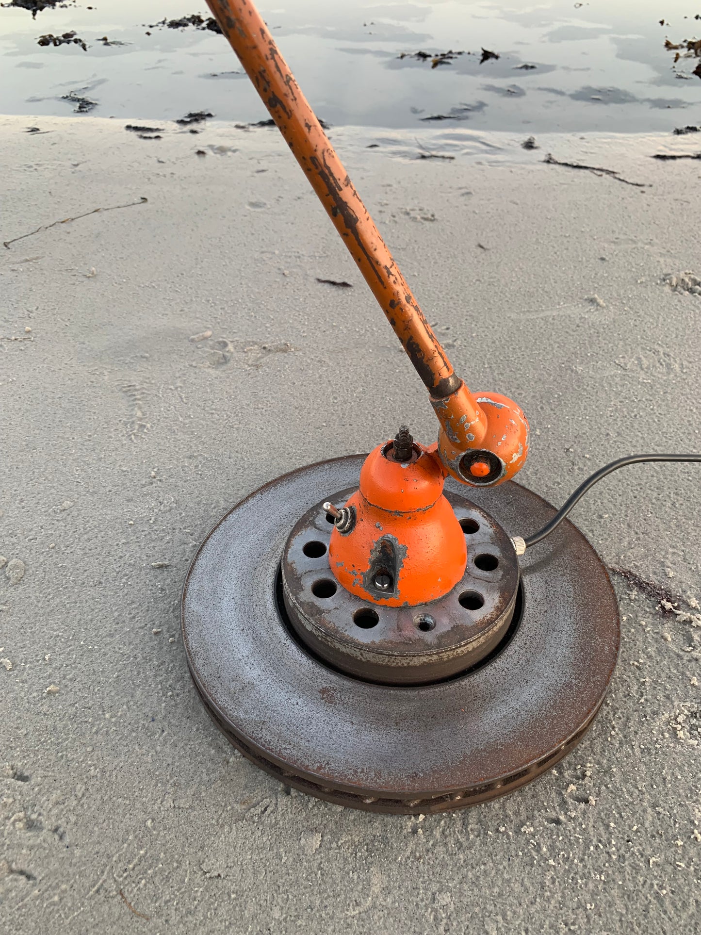 Jieldé bord/gulvlampe med 3 arme - Orange