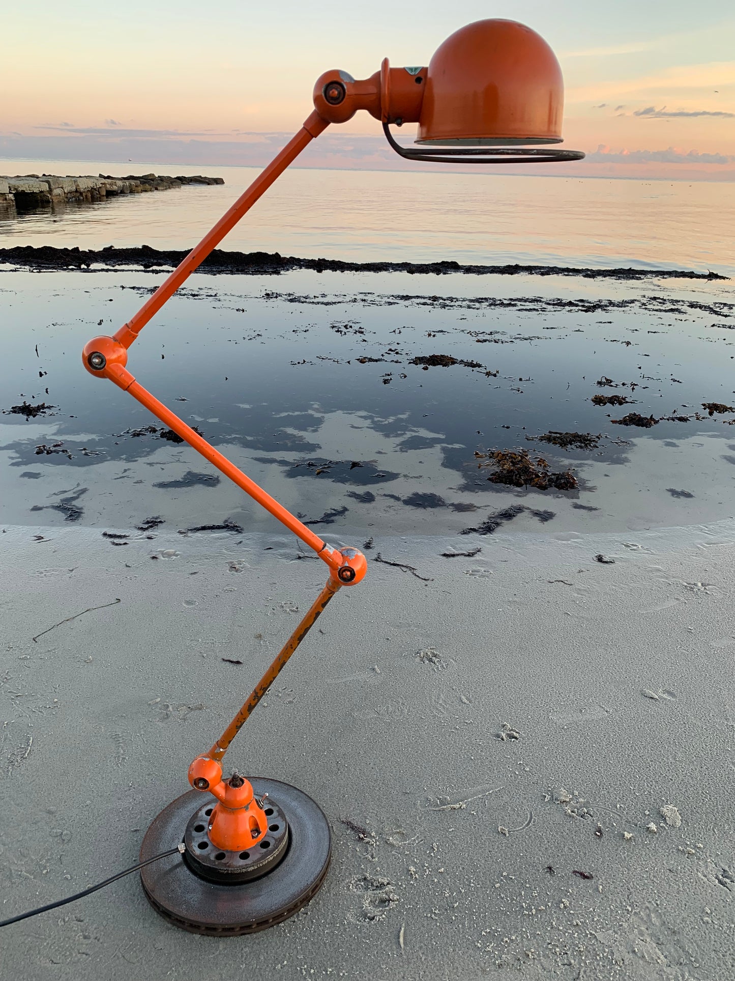 Jieldé bord/gulvlampe med 3 arme - Orange