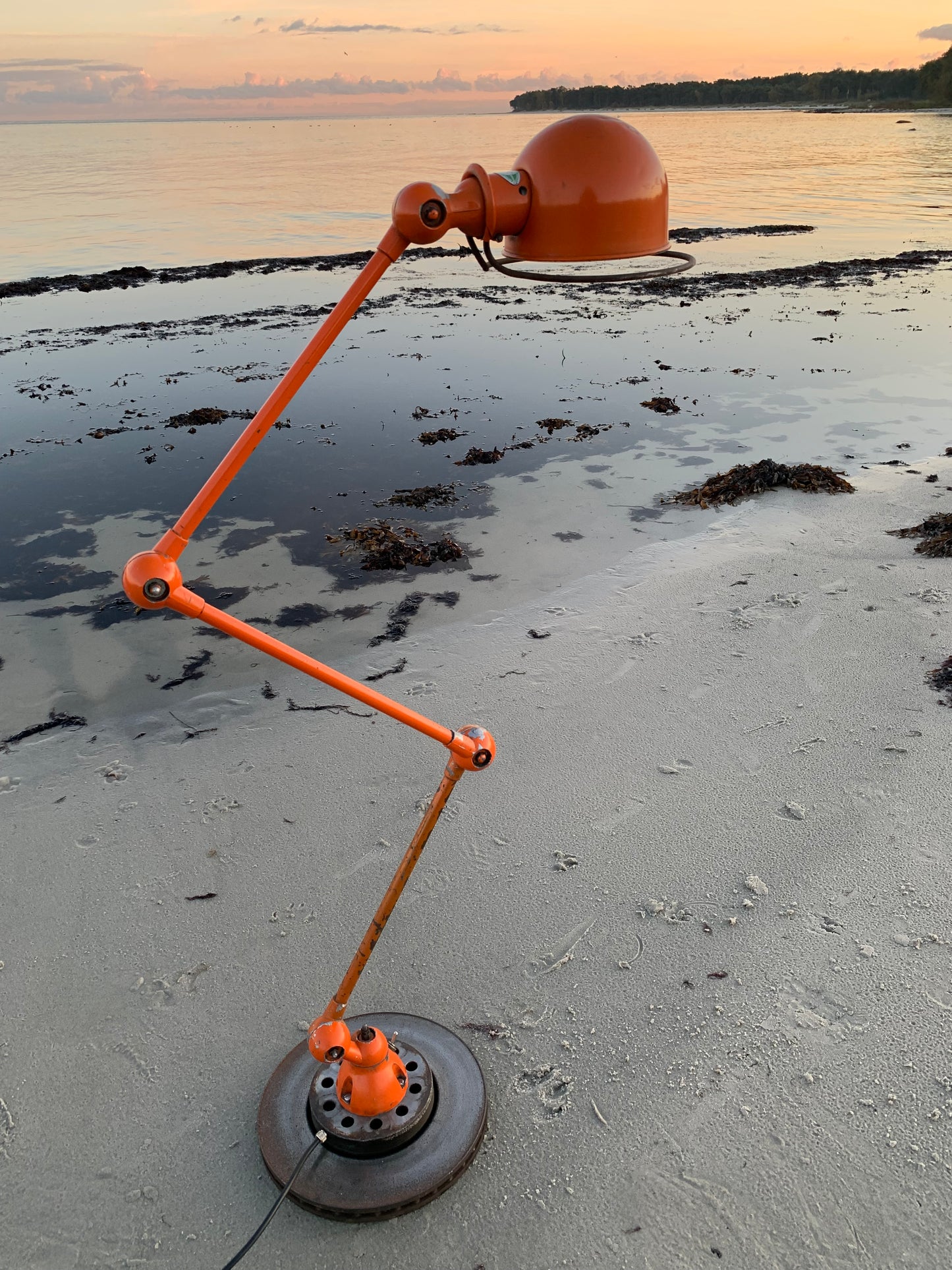 Jieldé bord/gulvlampe med 3 arme - Orange