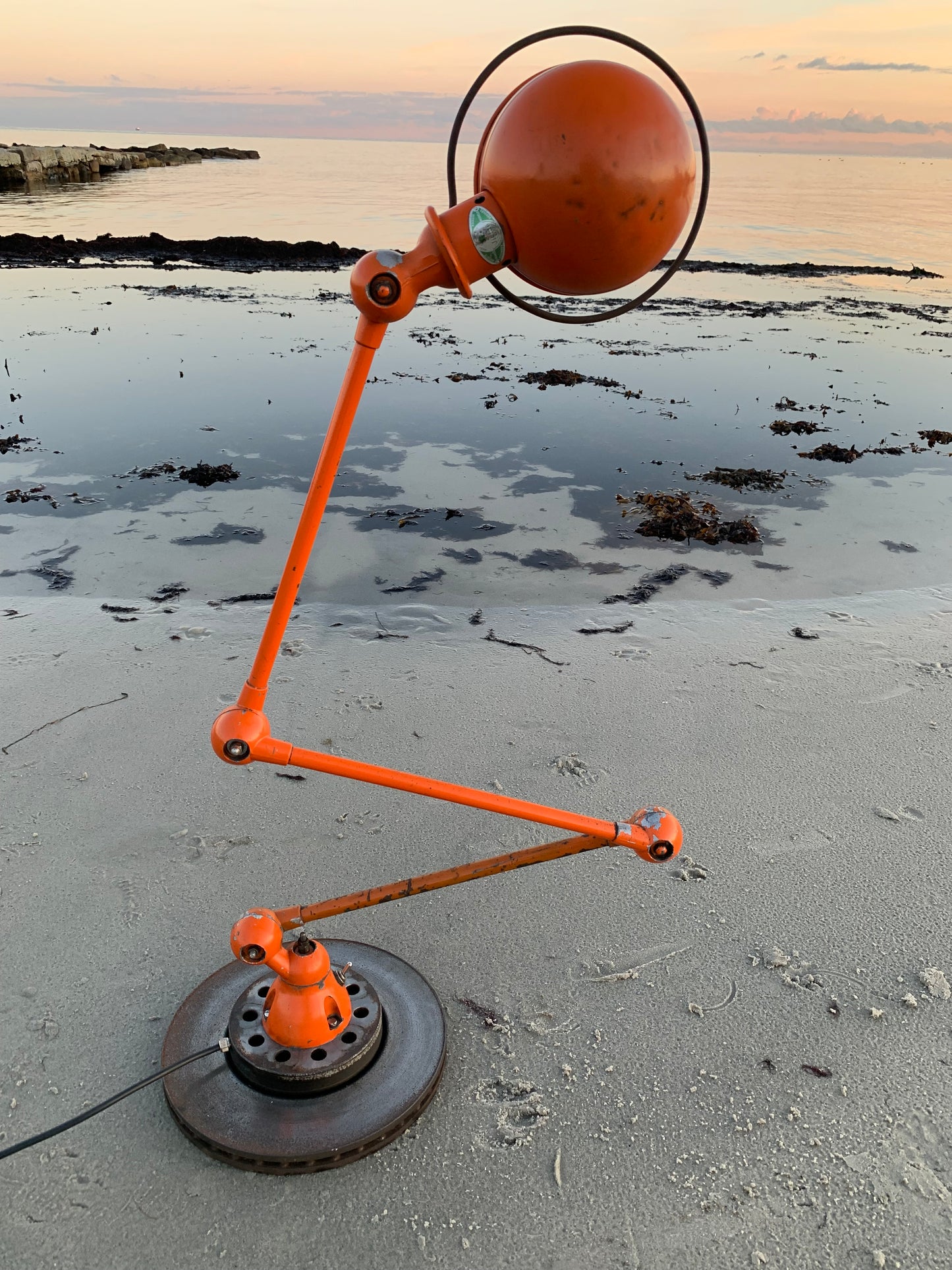 Jieldé bord/gulvlampe med 3 arme - Orange