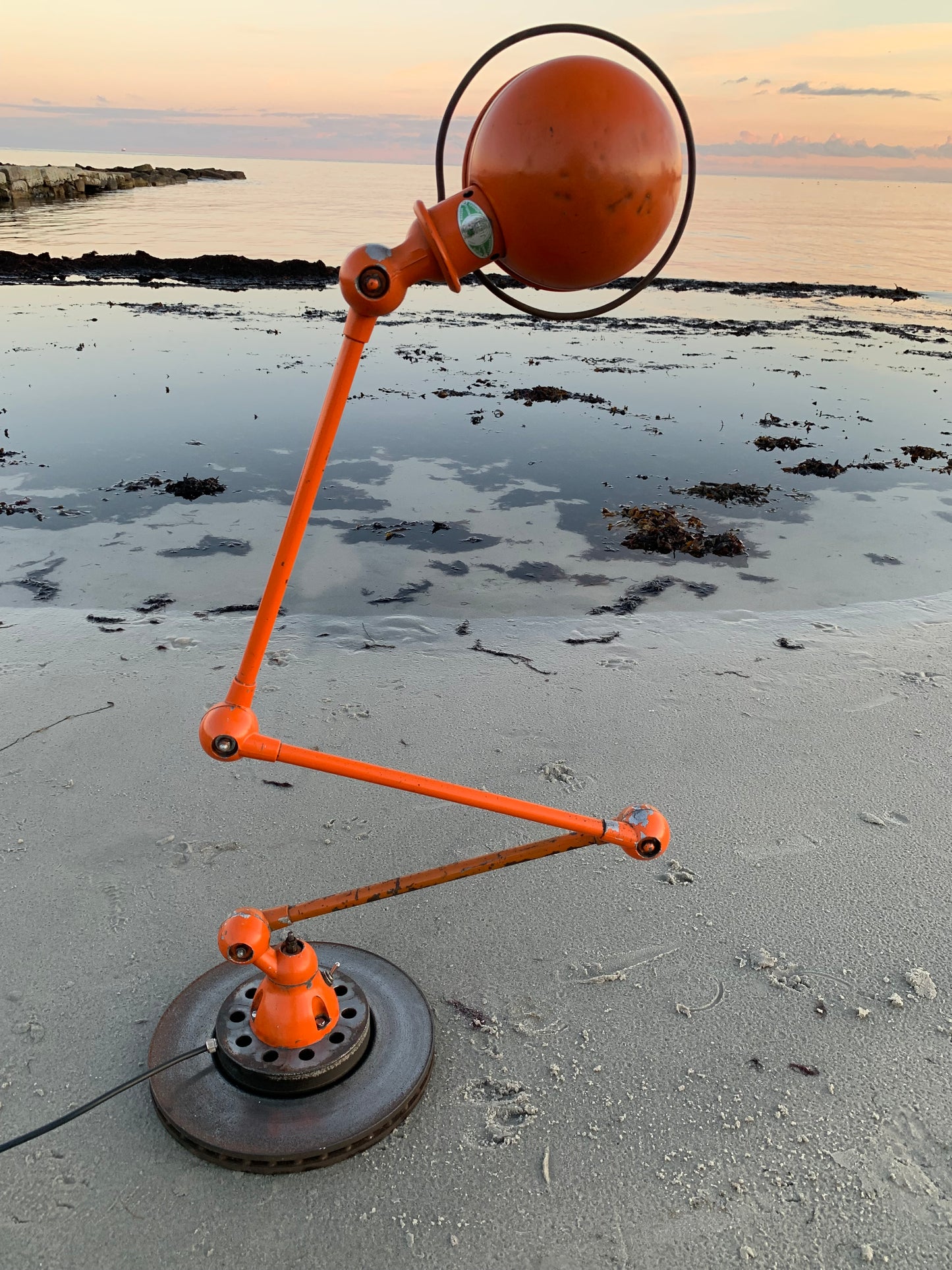 Jieldé bord/gulvlampe med 3 arme - Orange