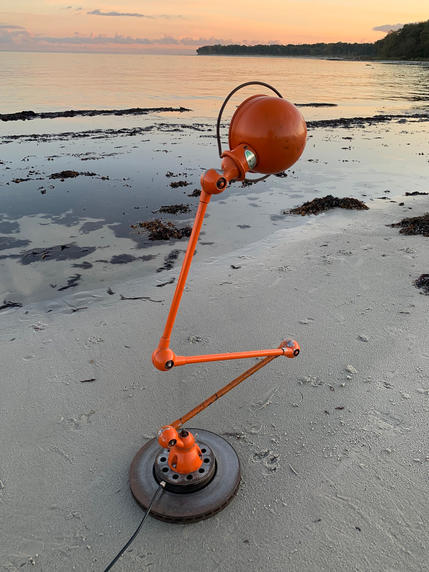 Jieldé bord/gulvlampe med 3 arme - Orange