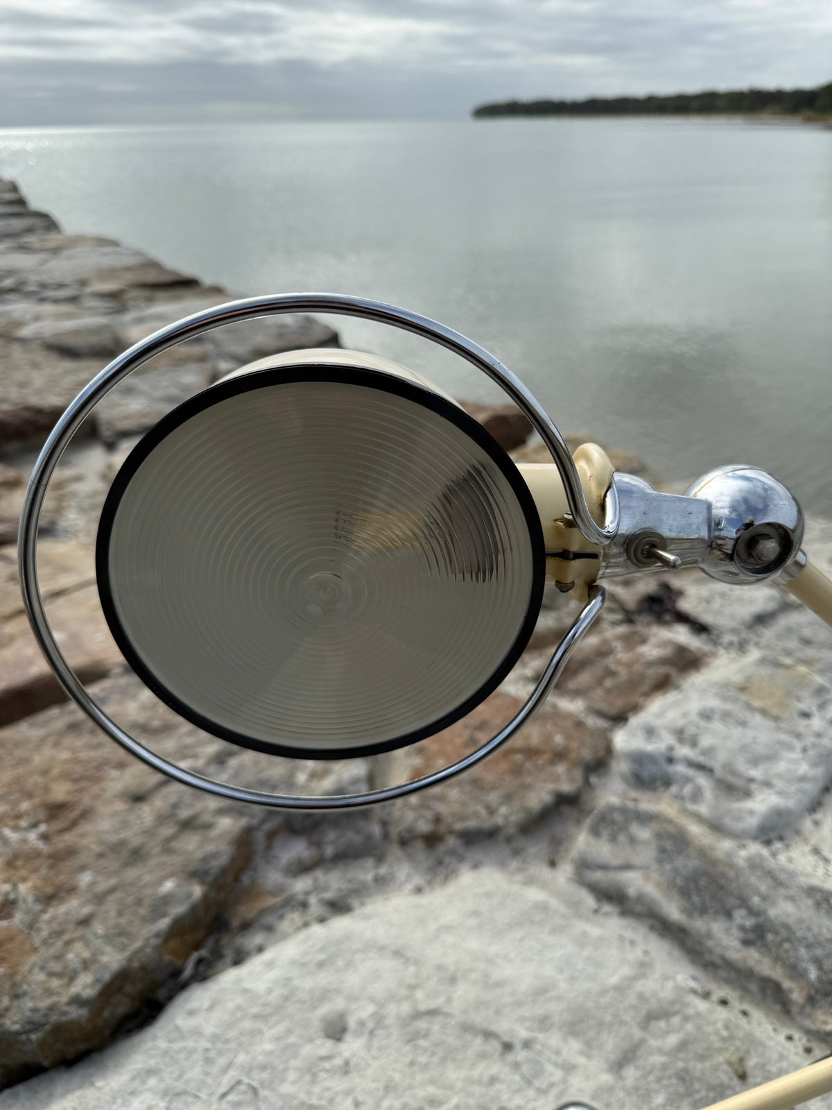 Jieldé bordlampe med to arme og blændskærm (Sjælden udgave)