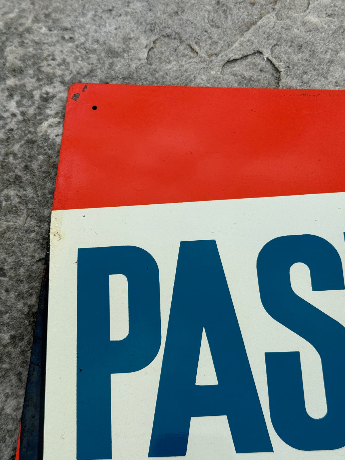 Pastis 51 reklameplade i litografisk stål fra 1957