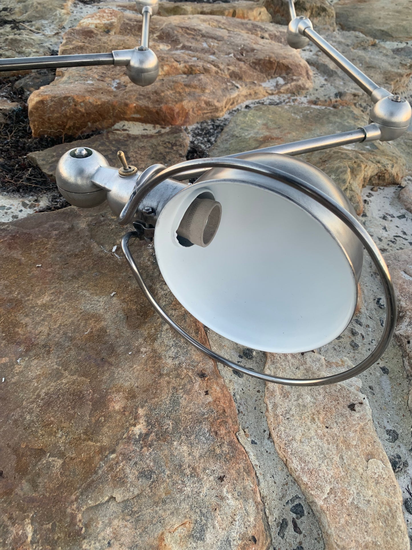 Jieldé loftlampe med dobbelt beslag og 3 x 3 arme