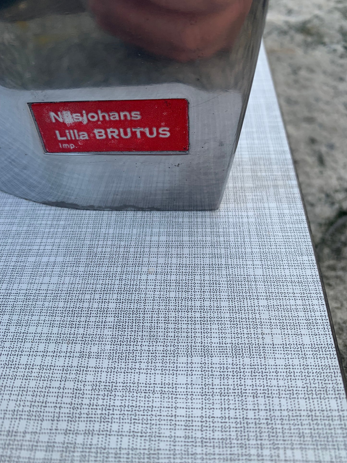 Nils Johan skæremaskine “Lilla Brutus”