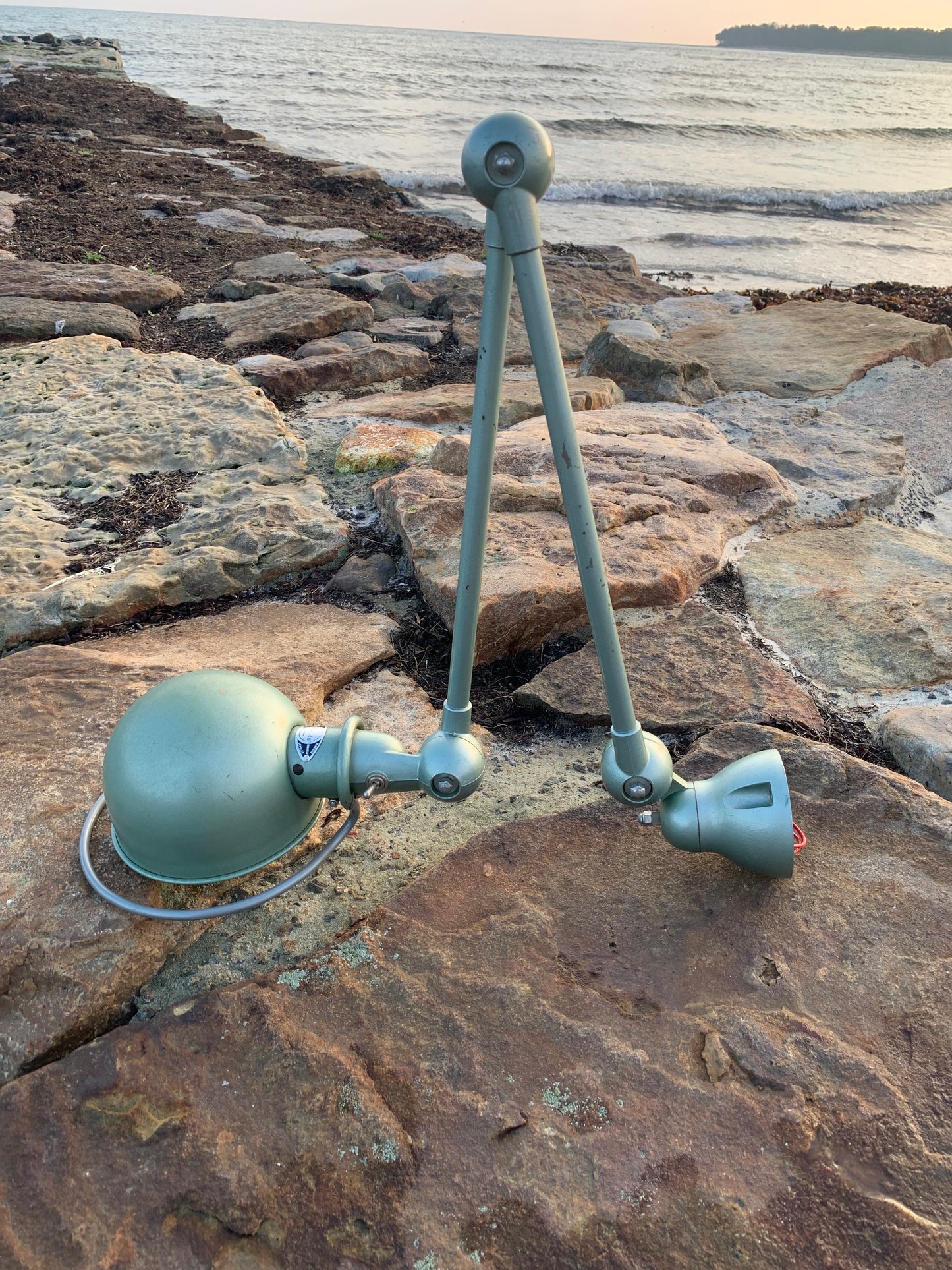 Jieldé væg/loftlampe med to arme - Grøn