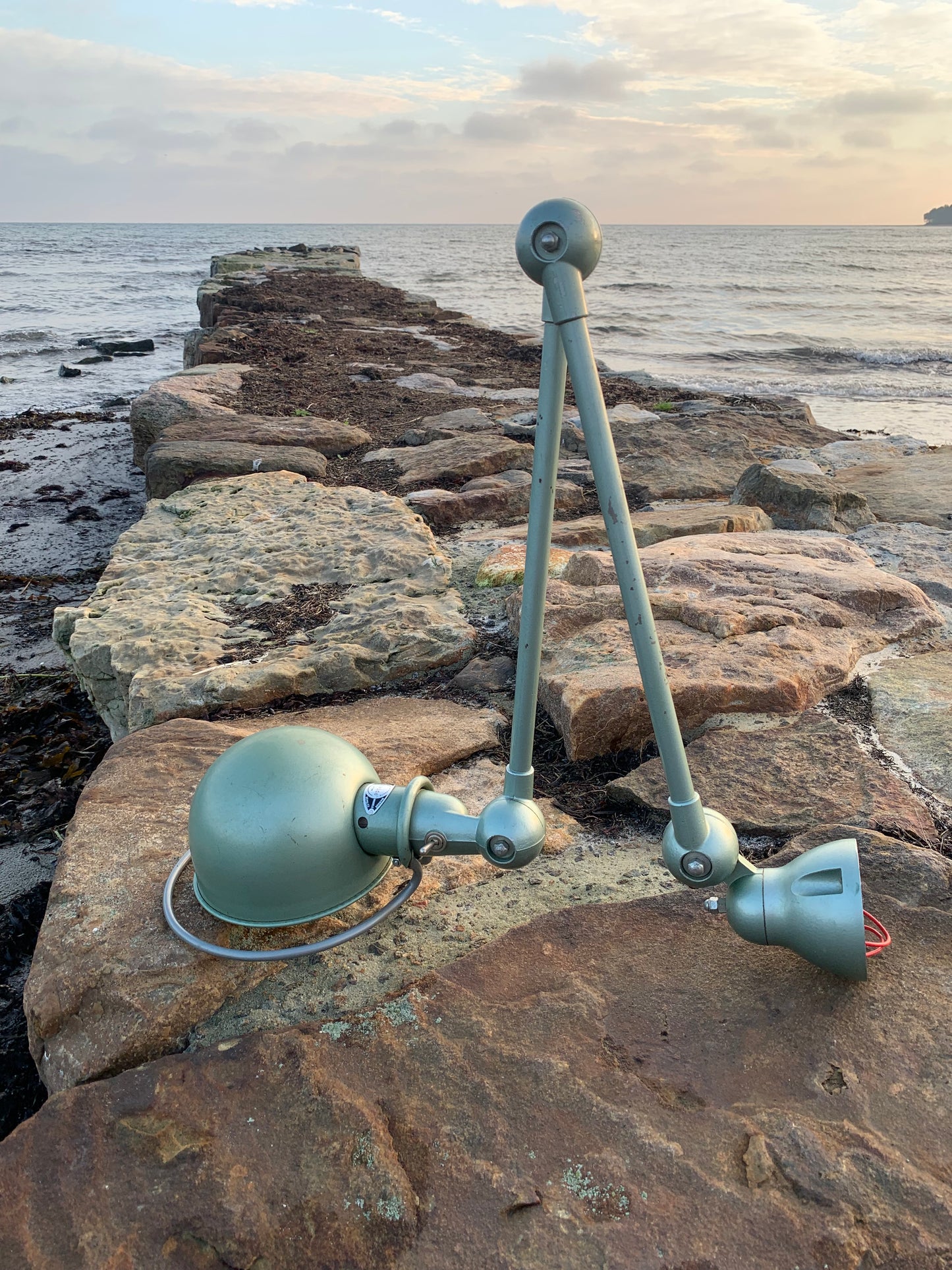 Jieldé væg/loftlampe med to arme - Grøn