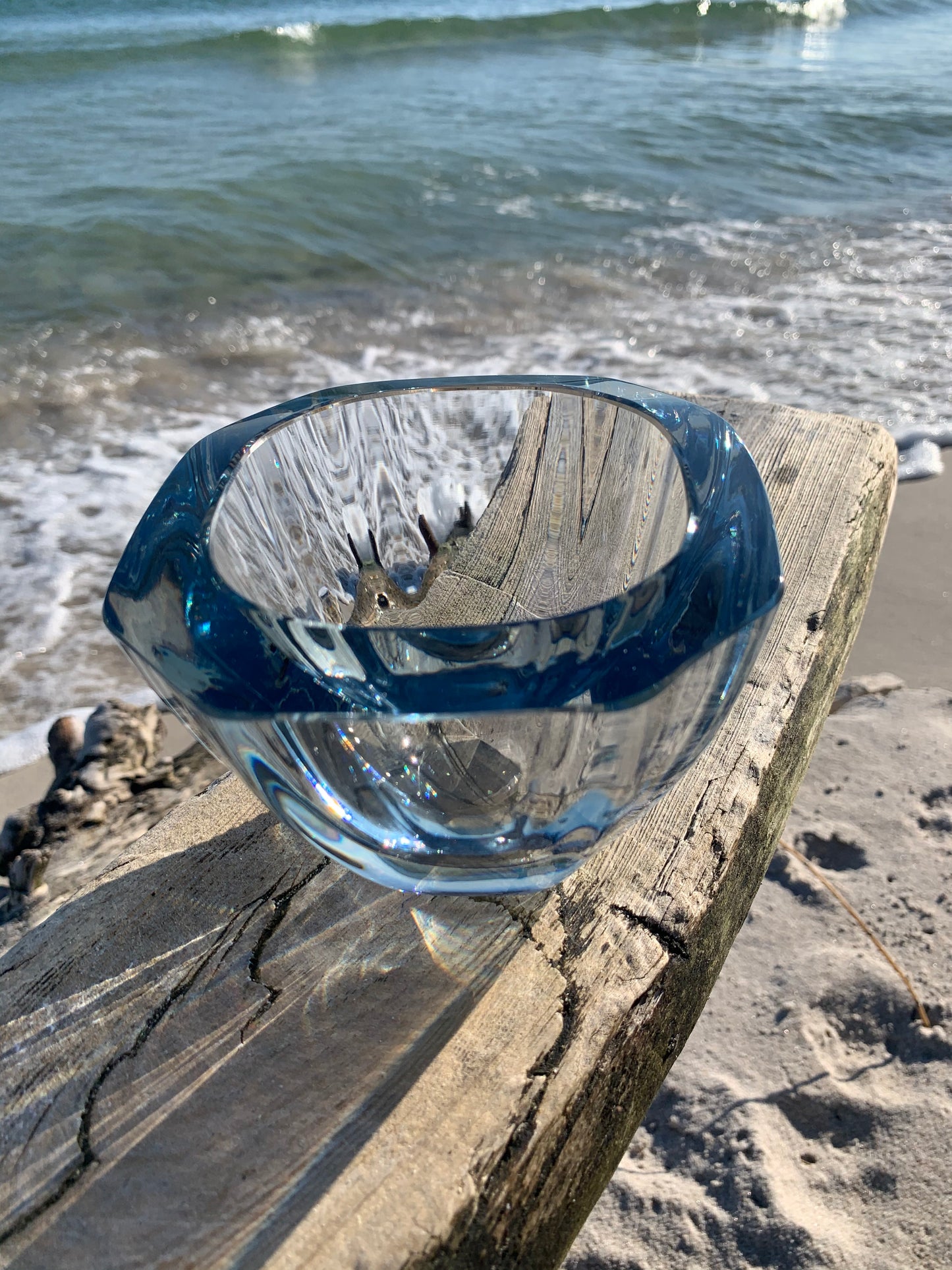 Glas vase fra Strömbergshyttan