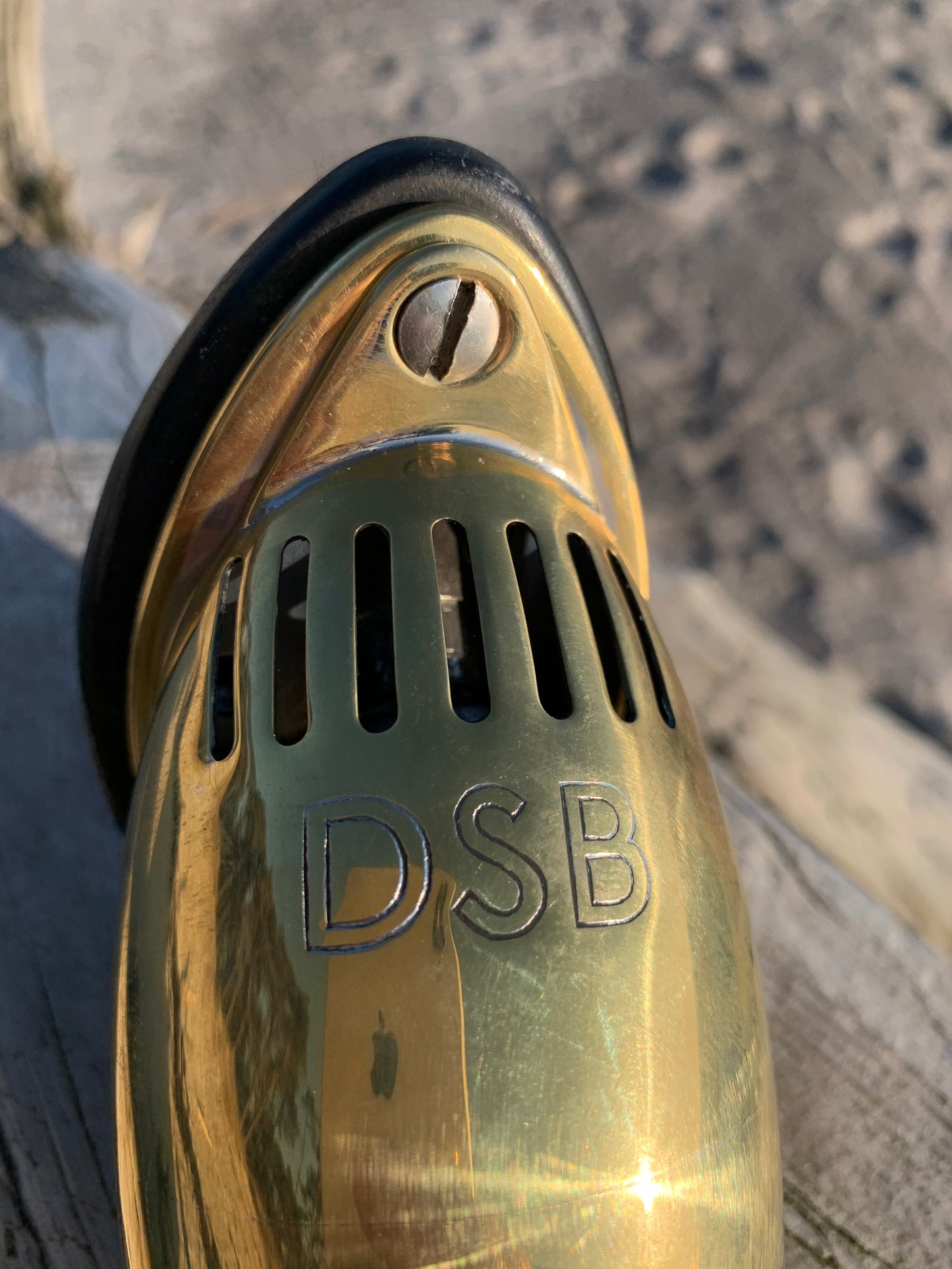 DSB lampe fra sovekupé - Messing