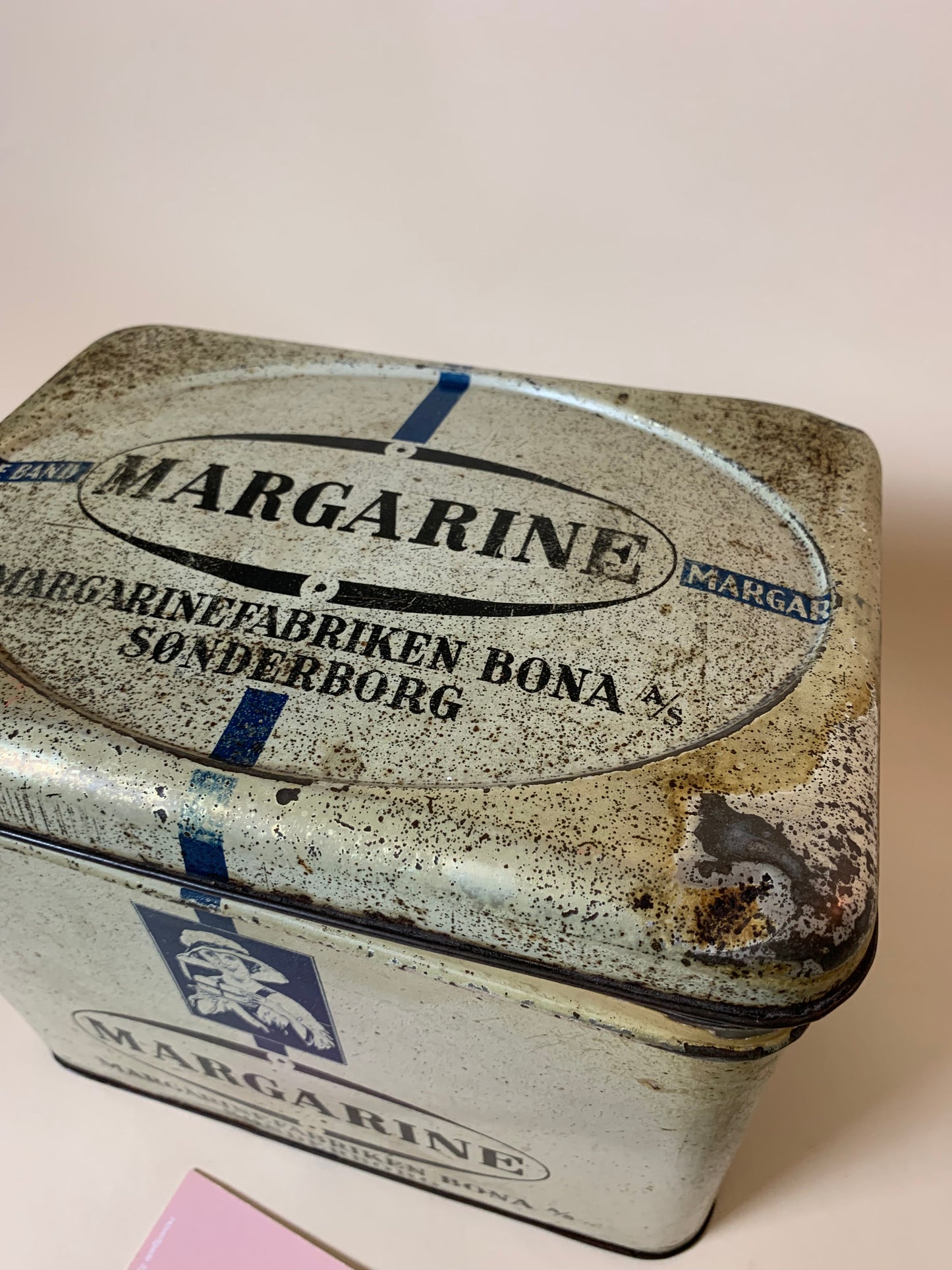 Skøn gammel margarinedåse fra Sønderborg