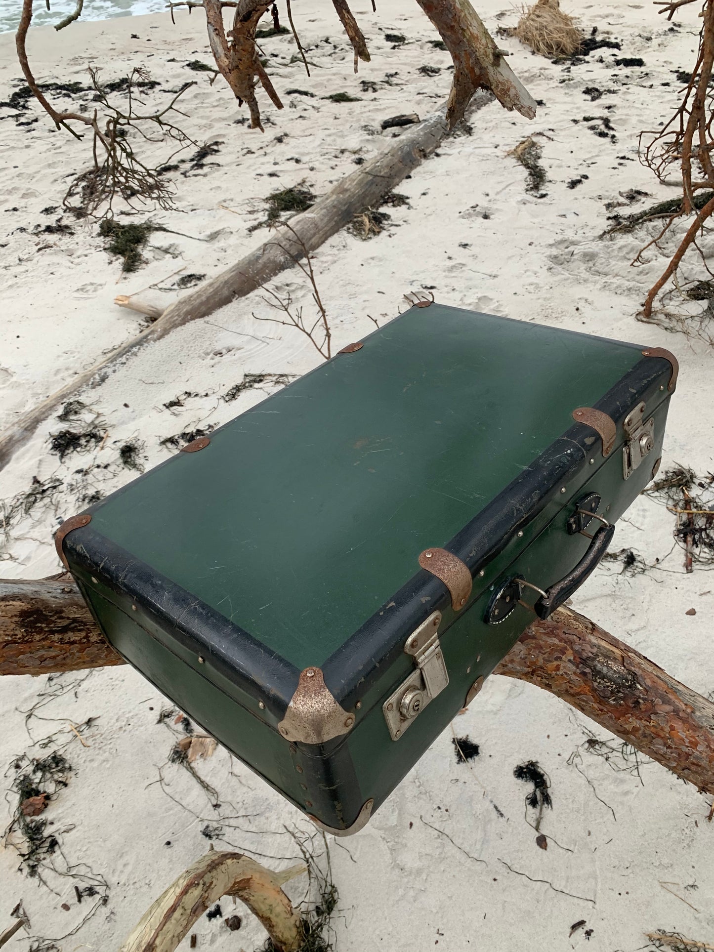 Grøn kuffert