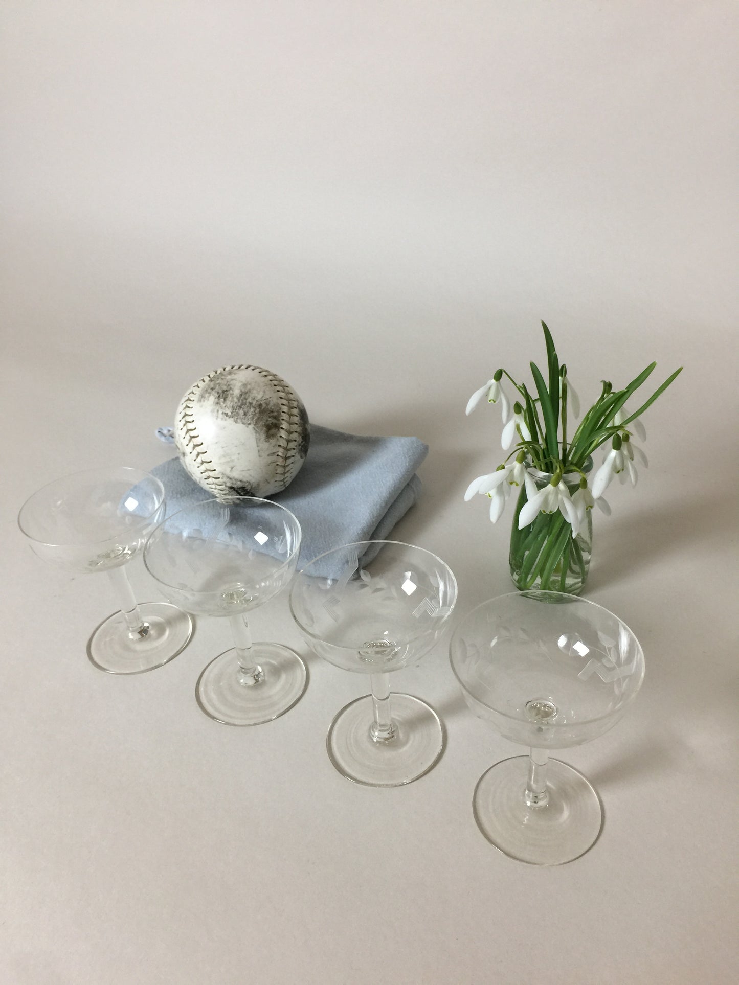 Smukke glas (fire stk. sælges samlet)