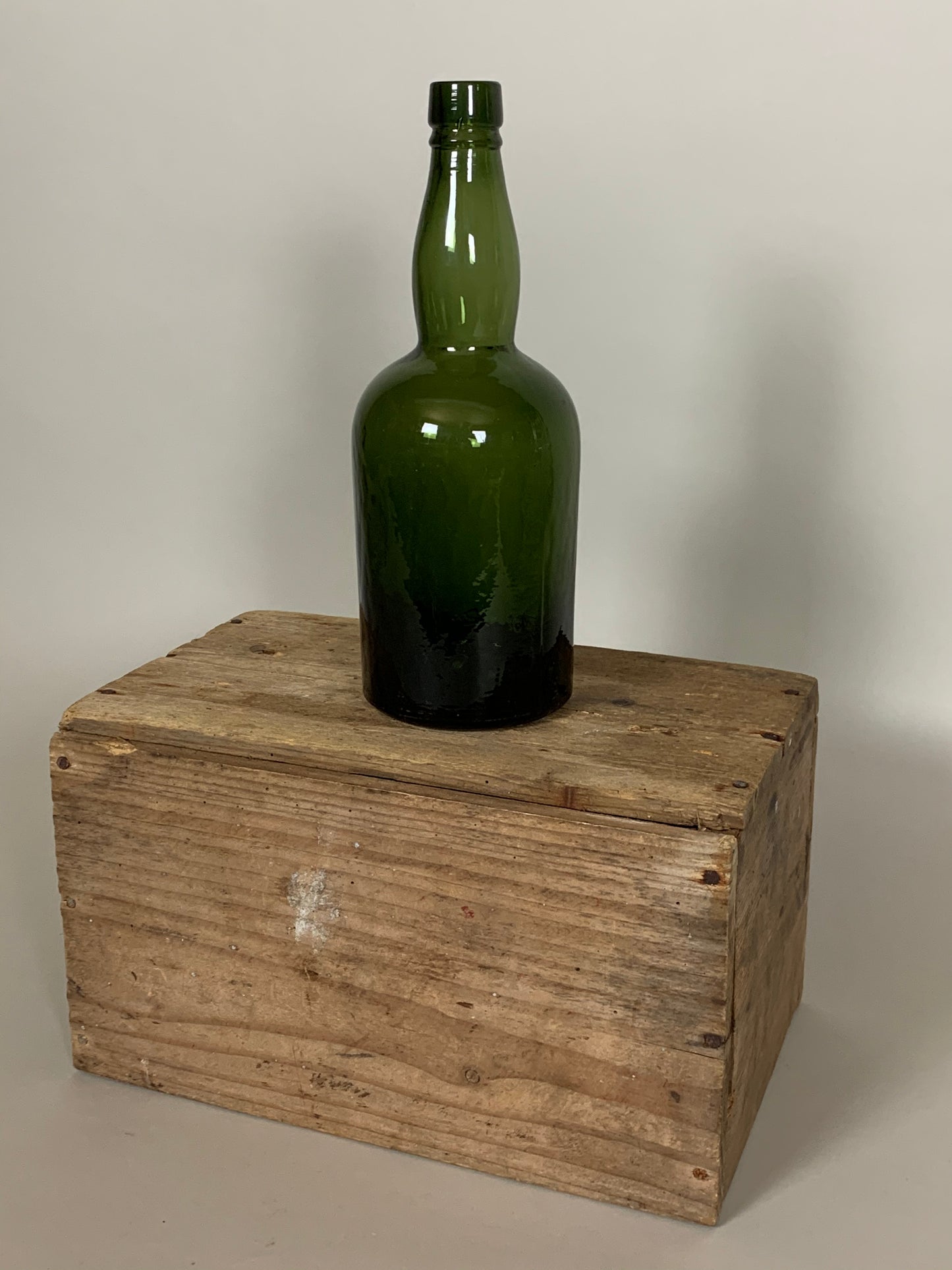 Dekorativ gammel flaske - Grøn