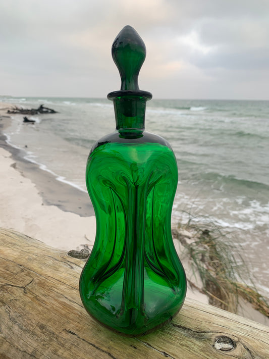 Holmegaard klukflaske - Grøn