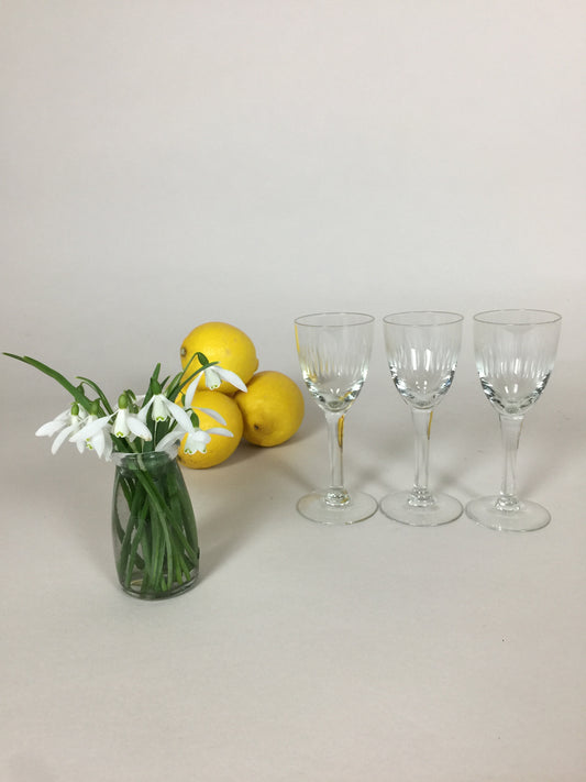 Tre skønne glas (tre. stk. sælges samlet)