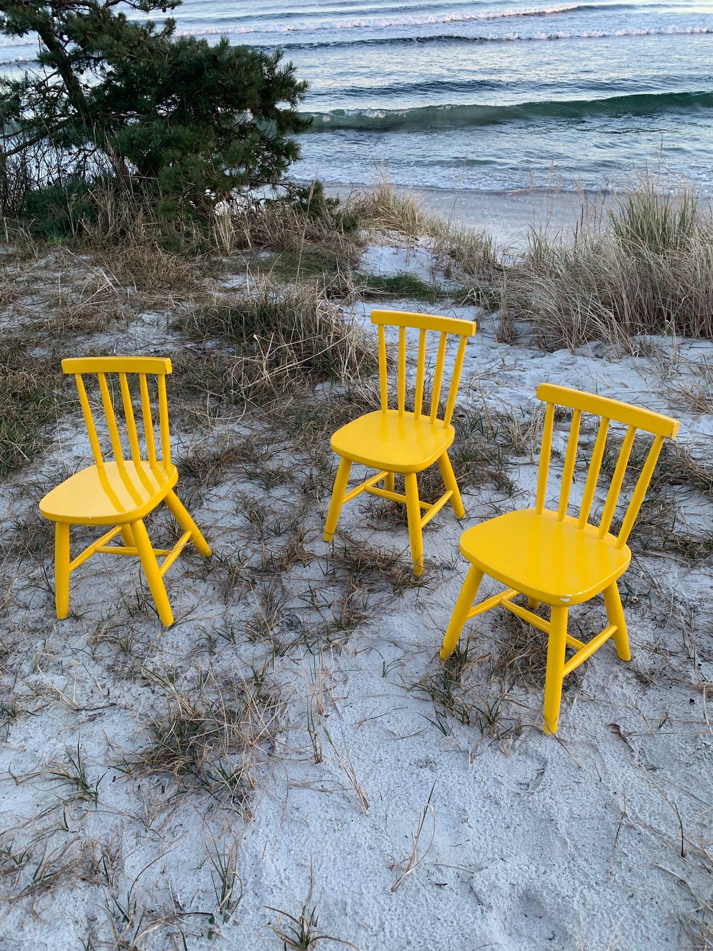 Tremmestol til børn - Gul