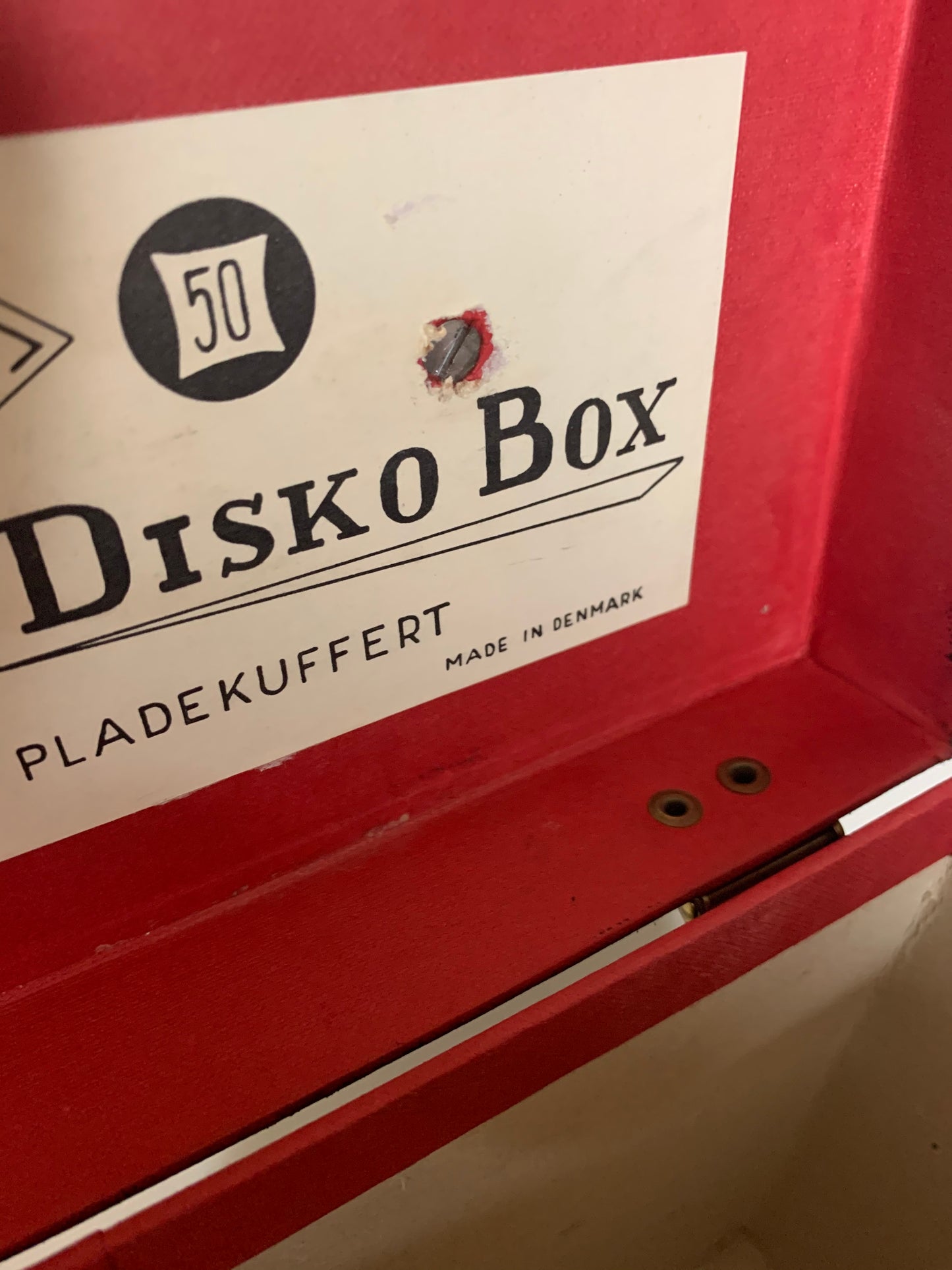 Pladekuffert til singler (Disko box)
