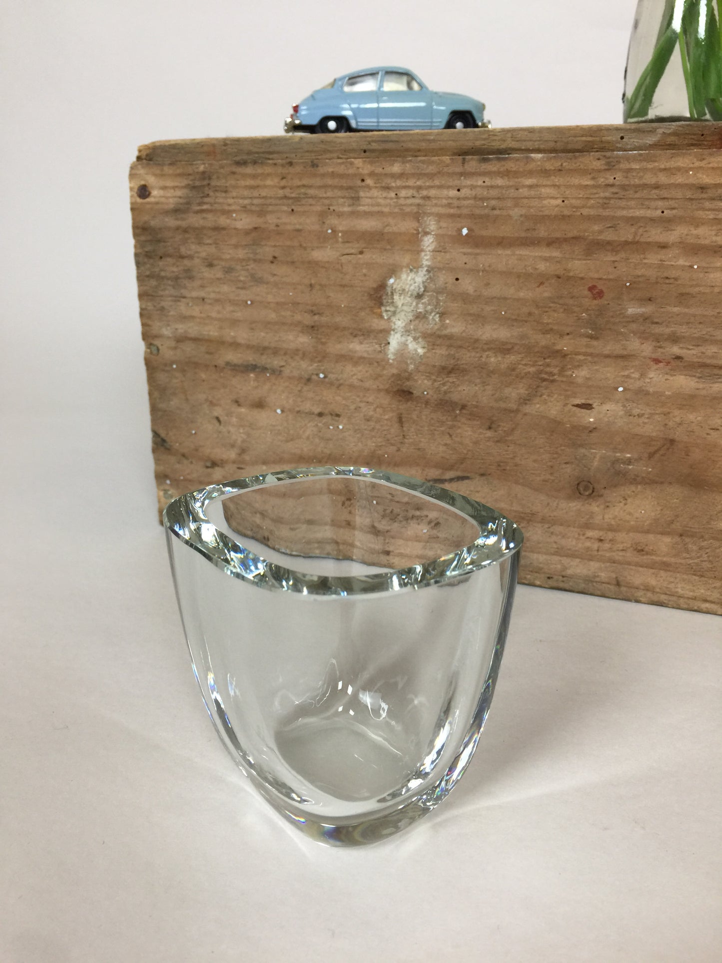 Smuk gammel glas vase - sandsynligvis fra Strömbergshyttan i Sverige