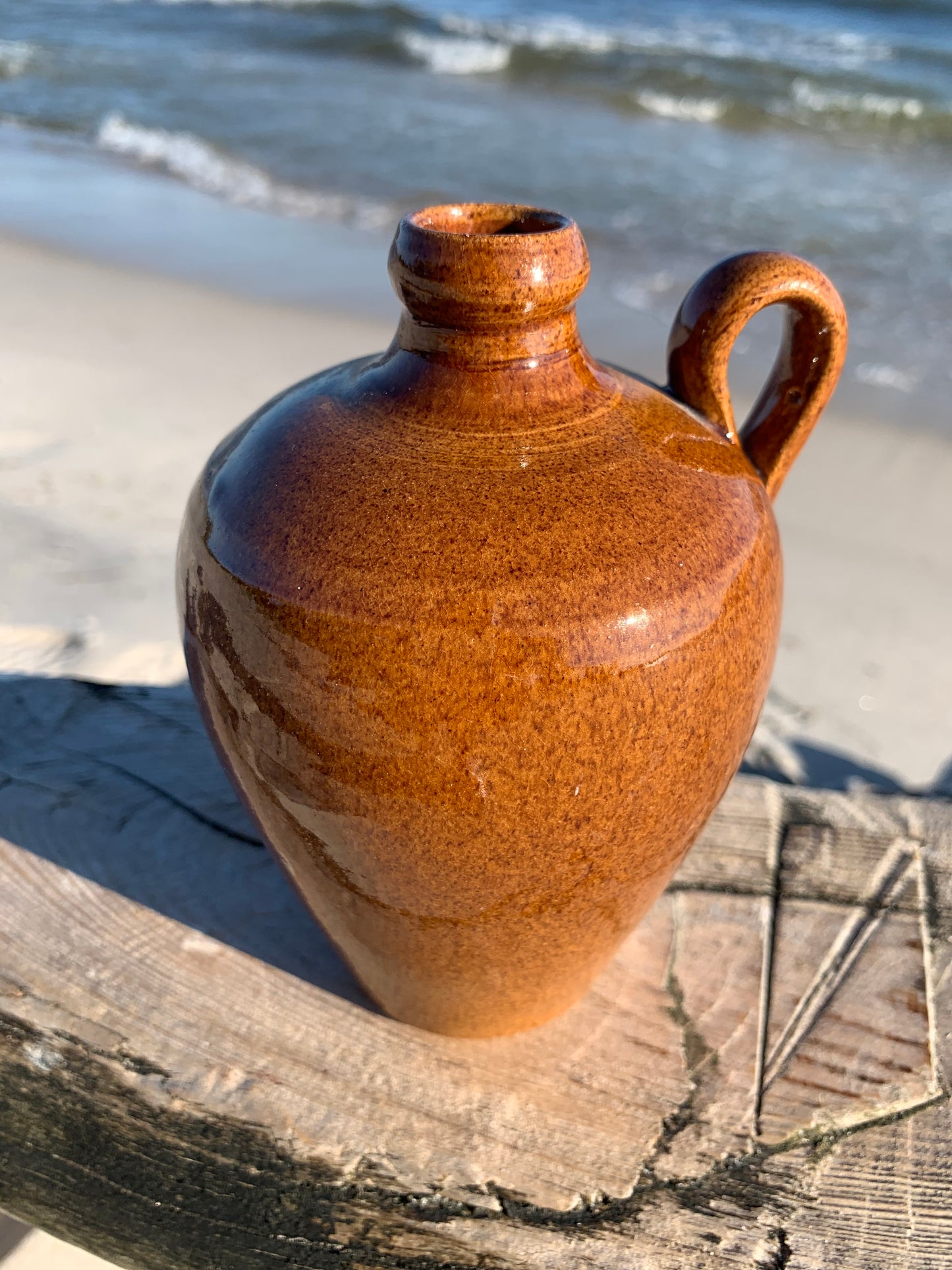 Keramik vase med hank