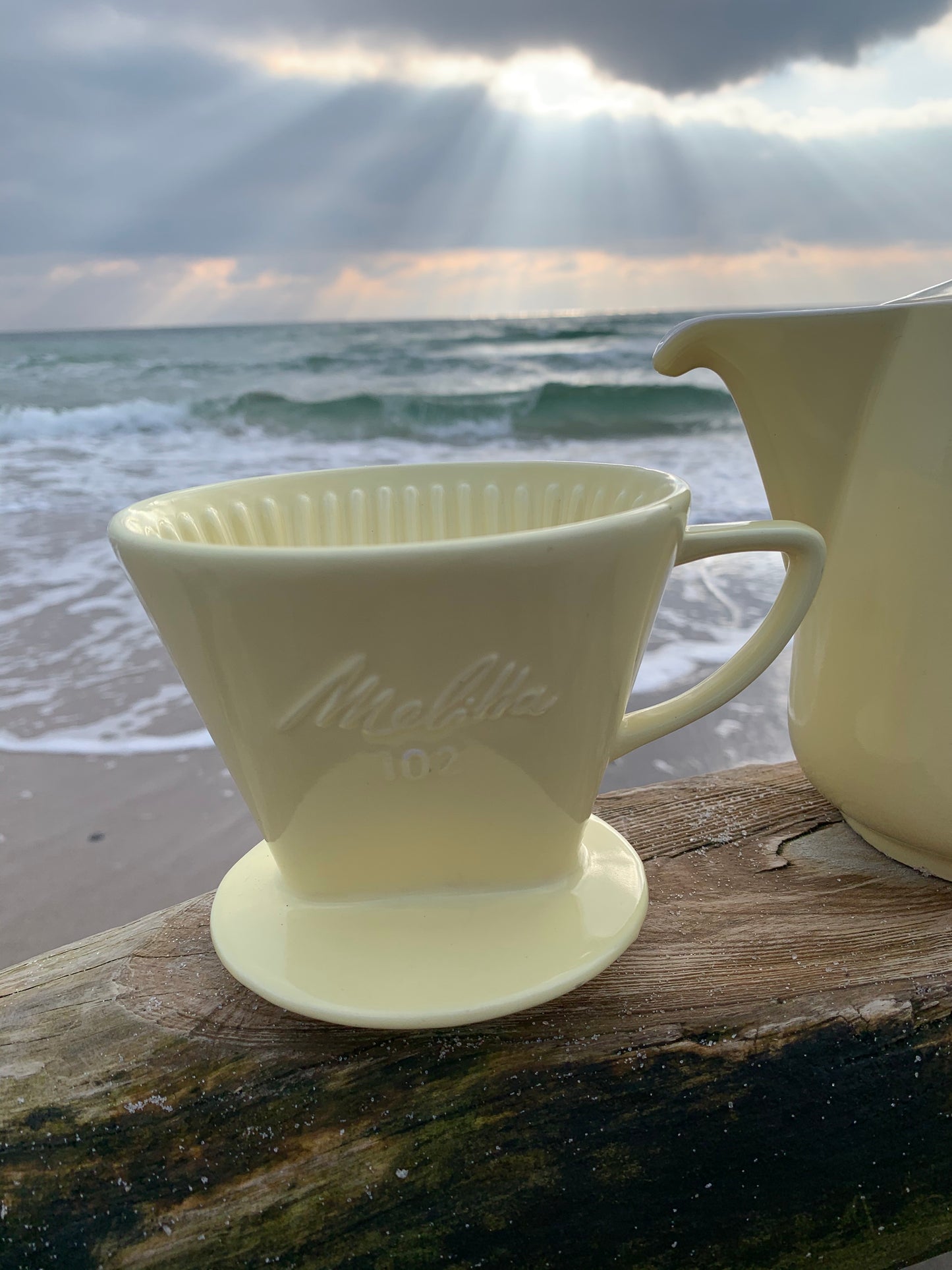 Porcelænskande og tragt - Melitta